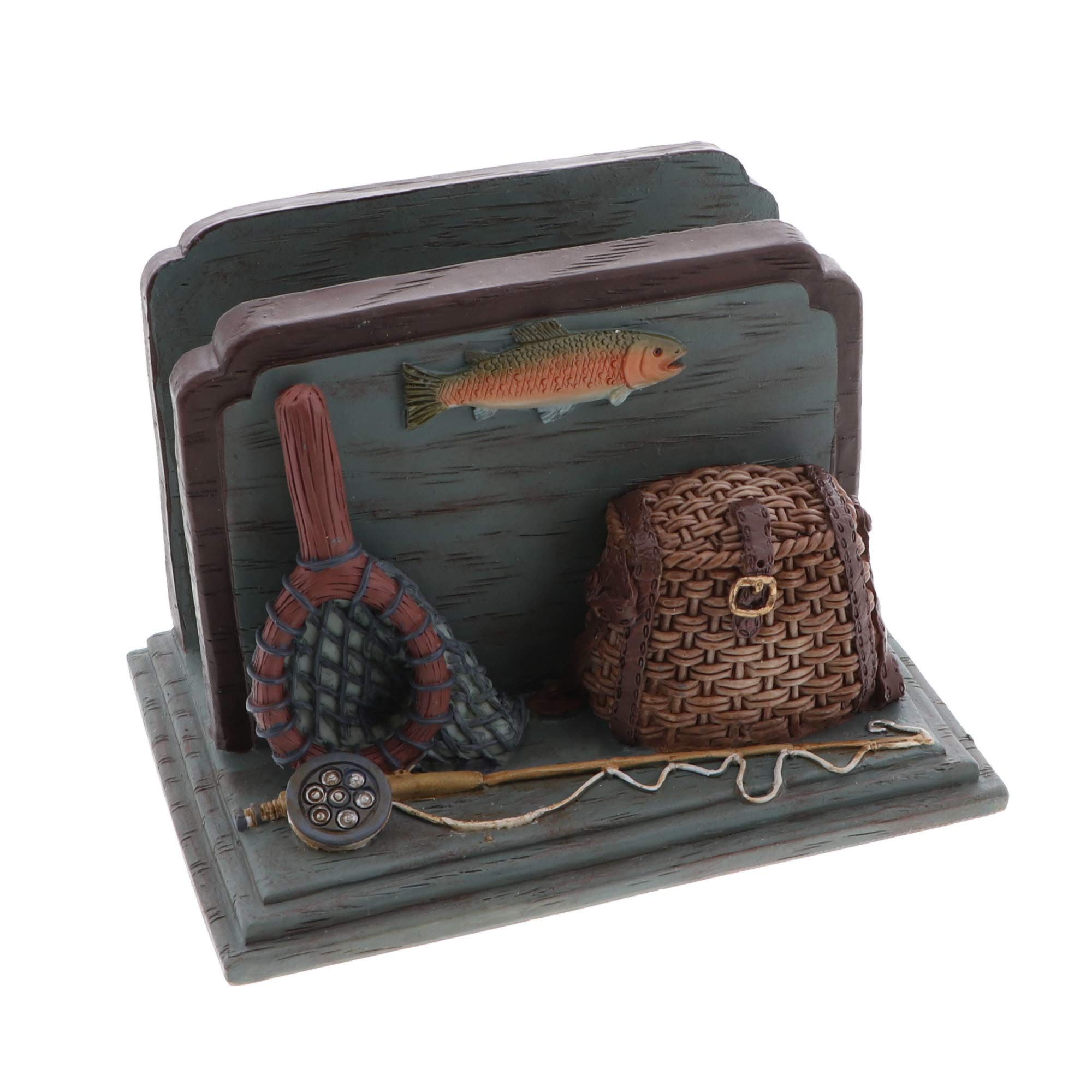 Stylish Fishing-Themed Napkin Holder - Perfect for Tables, Kitchen & Dining Room Decor - Unique Fisherman Gifts for Dad, Husband & Anglers - Great for BBQ, Camping & Outdoor Entertaining