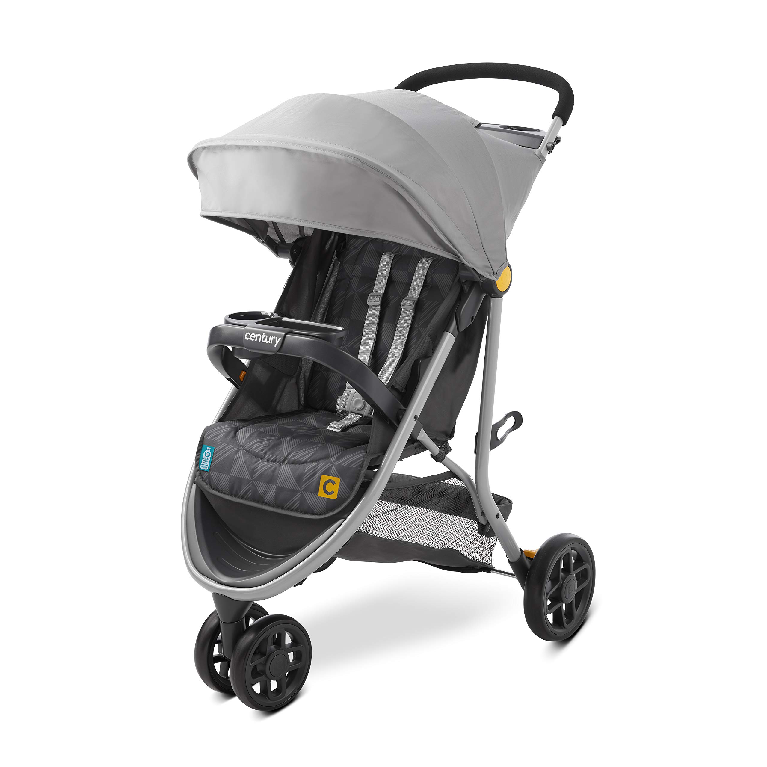 Century 3-Wheel Lightweight Stroller for Babies & Toddlers - Compact Foldable Design for Travel, Shopping & Everyday Use