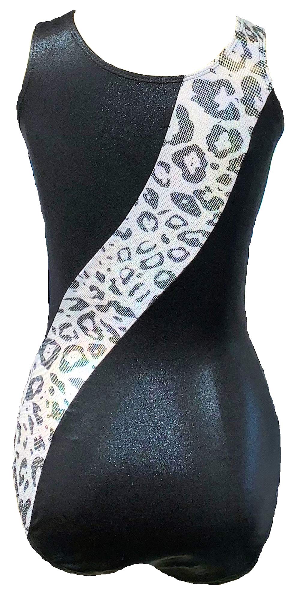 Sparkling Cheetah Print Gymnastic Leotard for Girls & Women - Stretchy Activewear for Dance, Cheerleading & Gymnastics Practice