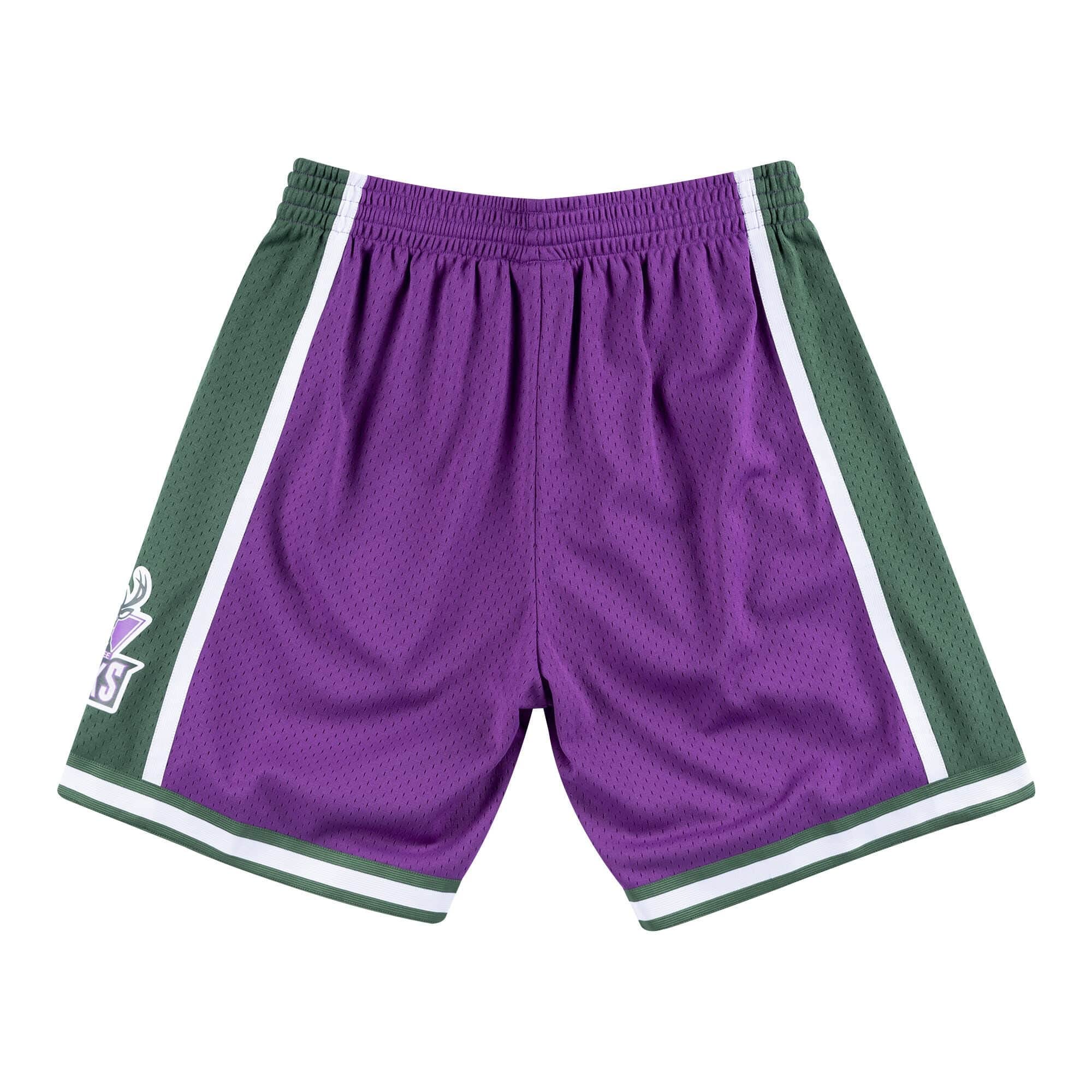 Milwaukee Bucks 2000-01 Authentic NBA Swingman Shorts for Men - Basketball Game, Gym Workout & Casual Wear