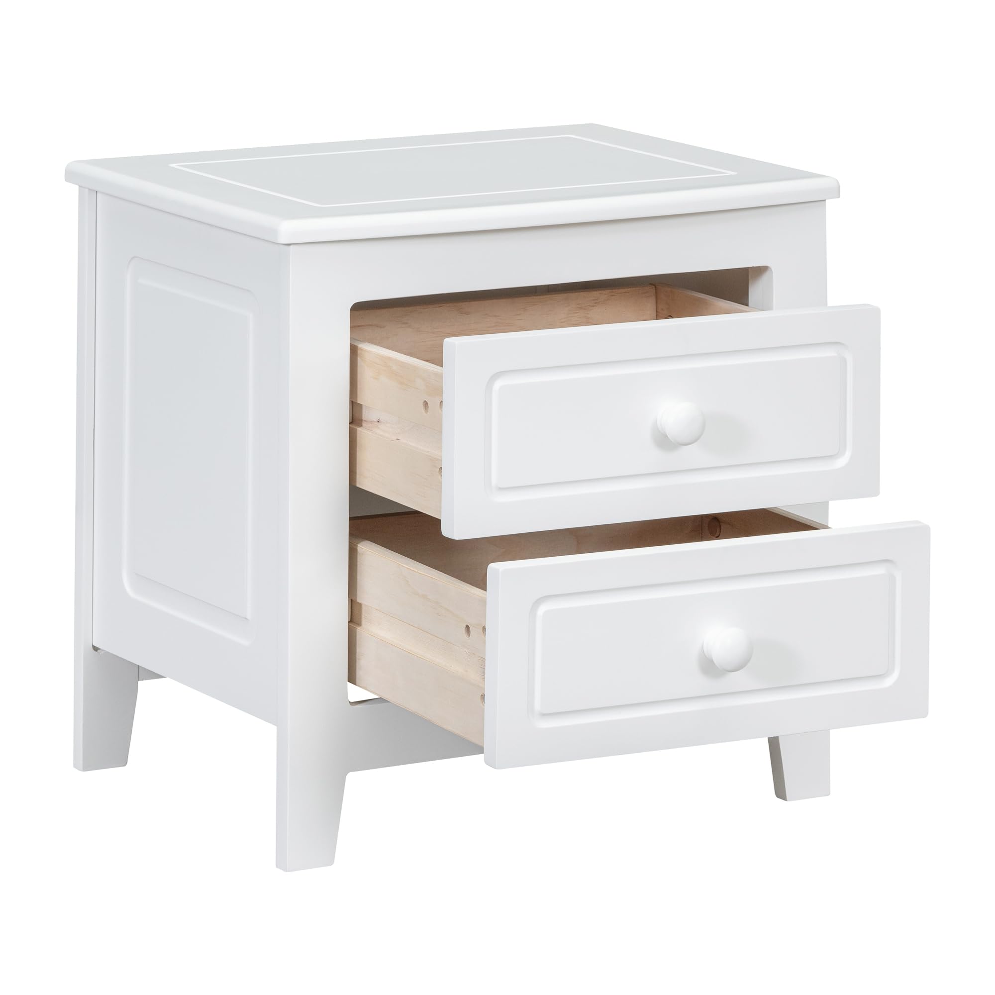 Harper & Bright Designs 3-Piece Full Size Bedroom Set - Wood Platform Bed with 2 Nightstands, White | Modern Bedroom Furniture for Small Spaces & Guest Rooms