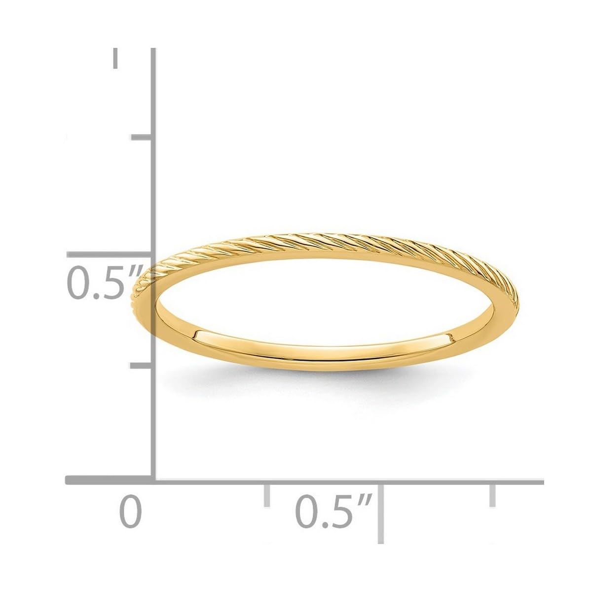 14K Gold Twisted Wire Stackable Band Ring for Women & Men - Rose, White & Yellow Gold | Multiple Sizes & Widths | Perfect for Layering, Gifts & Everyday Wear