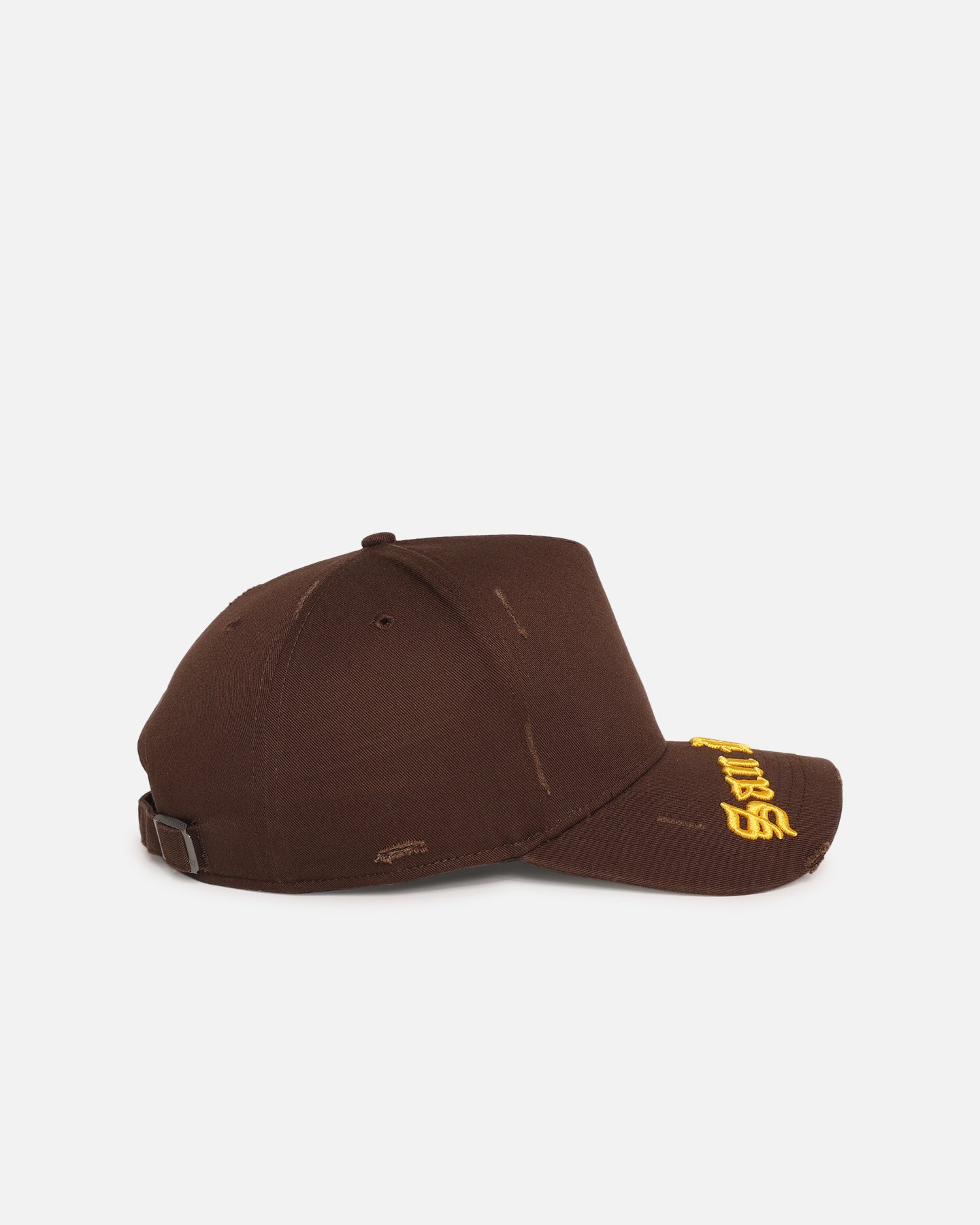 47 Brand San Diego Padres 'Destruct Gothic Visor' Adjustable Strapback Hat - Brown/Brown for Baseball Games & Outdoor Activities