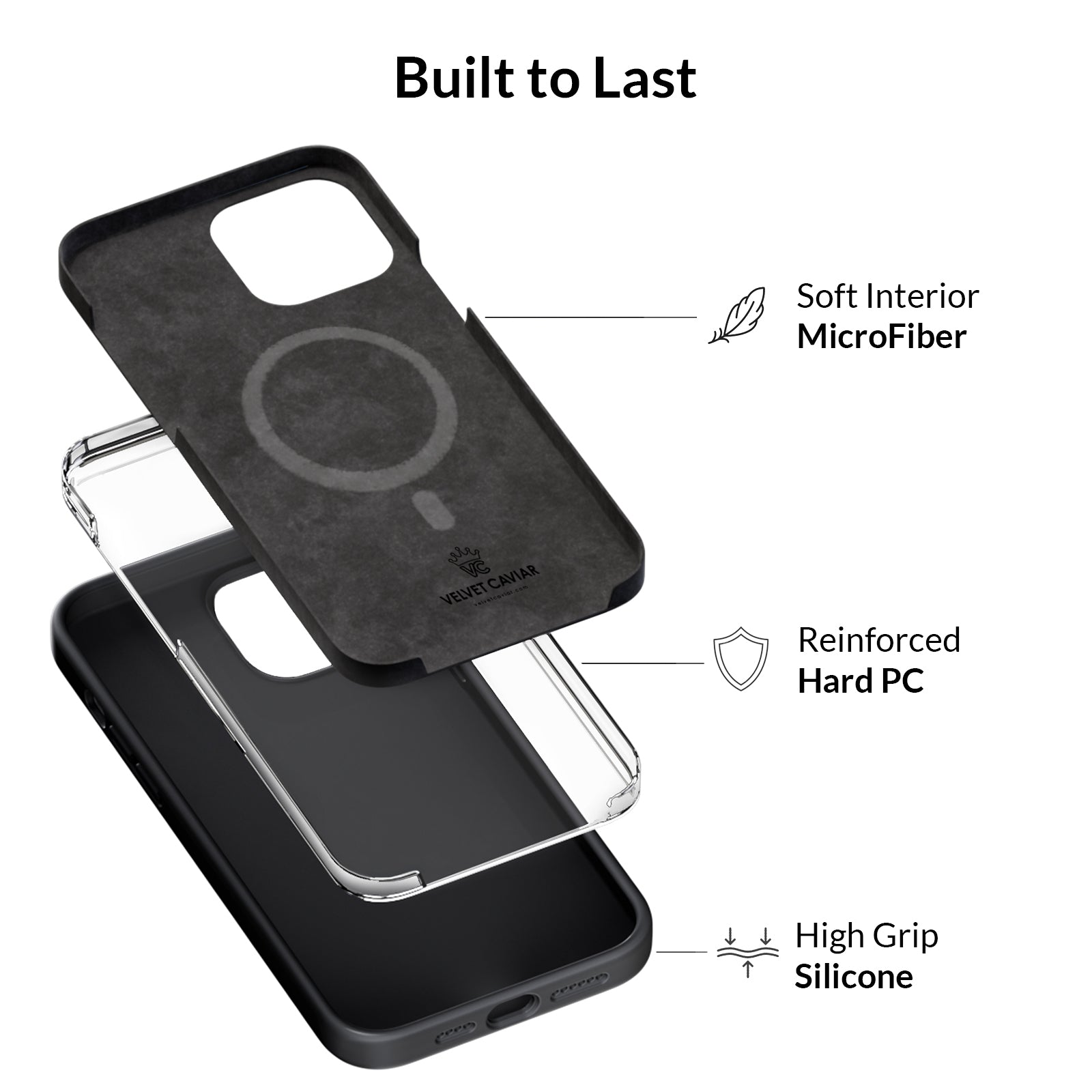 Durable Black Silicone iPhone Case - Shockproof & Anti-Slip Protective Cover for iPhone [Model Numbers] | Perfect for Everyday Use, Outdoor Activities & Travel Protection