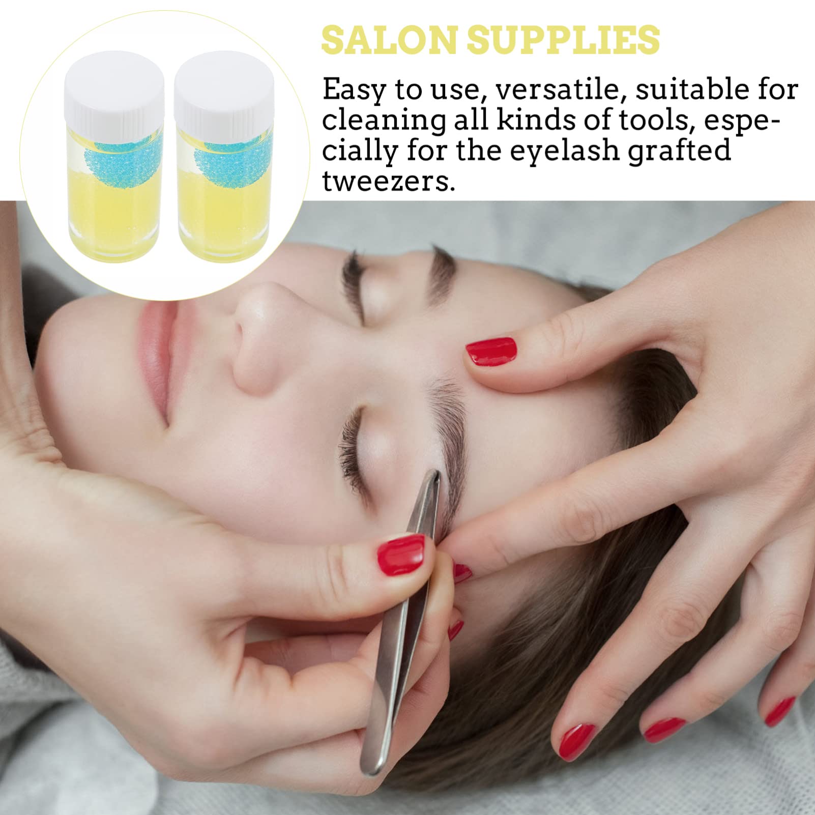 6 Pcs Professional Eyelash Tweezers Set - Lash Extension Tools with Glue Remover & Cleaning Pads for Perfect Lash Application - Ideal for Salon, Home & DIY Beauty Use