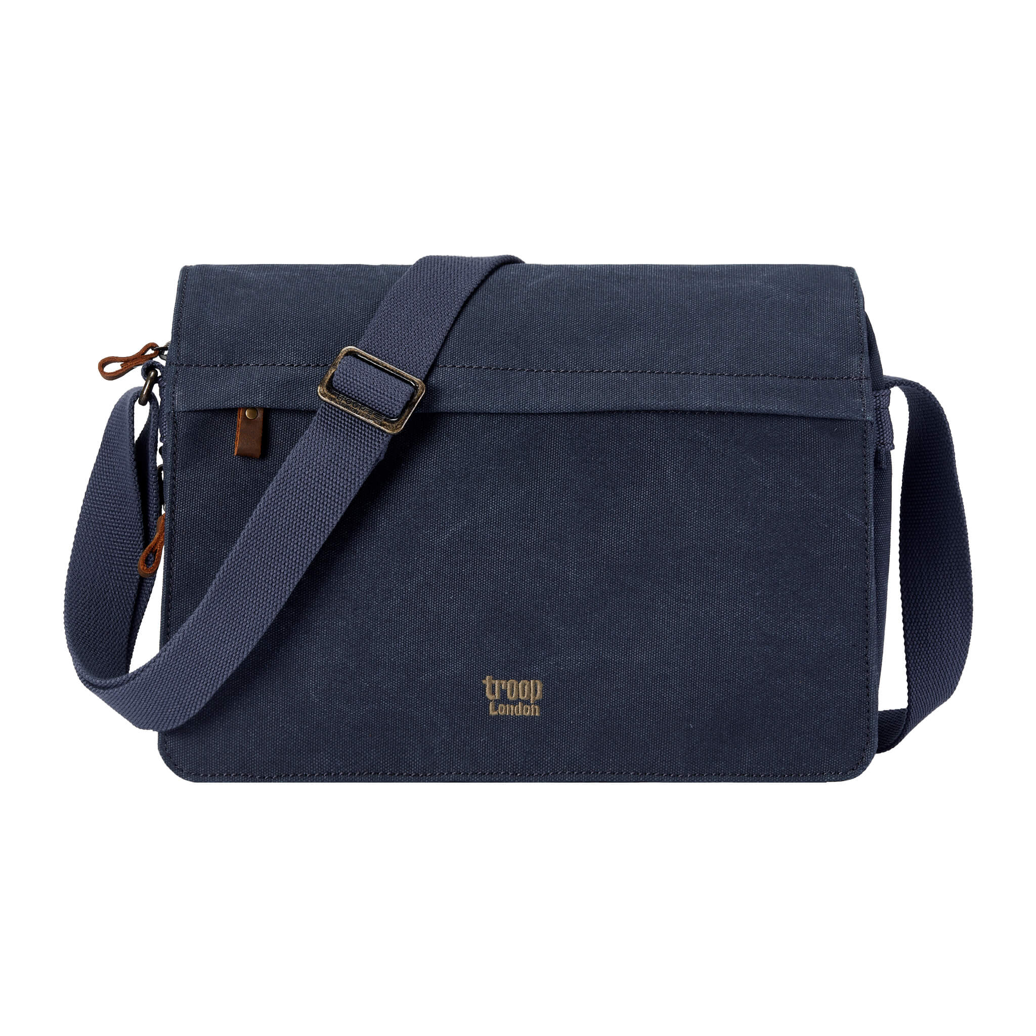 TRP0241 Troop London Classic Canvas Messenger Bag - Stylish & Durable Crossbody Bag for Men & Women - Perfect for Work, Travel & Everyday Use