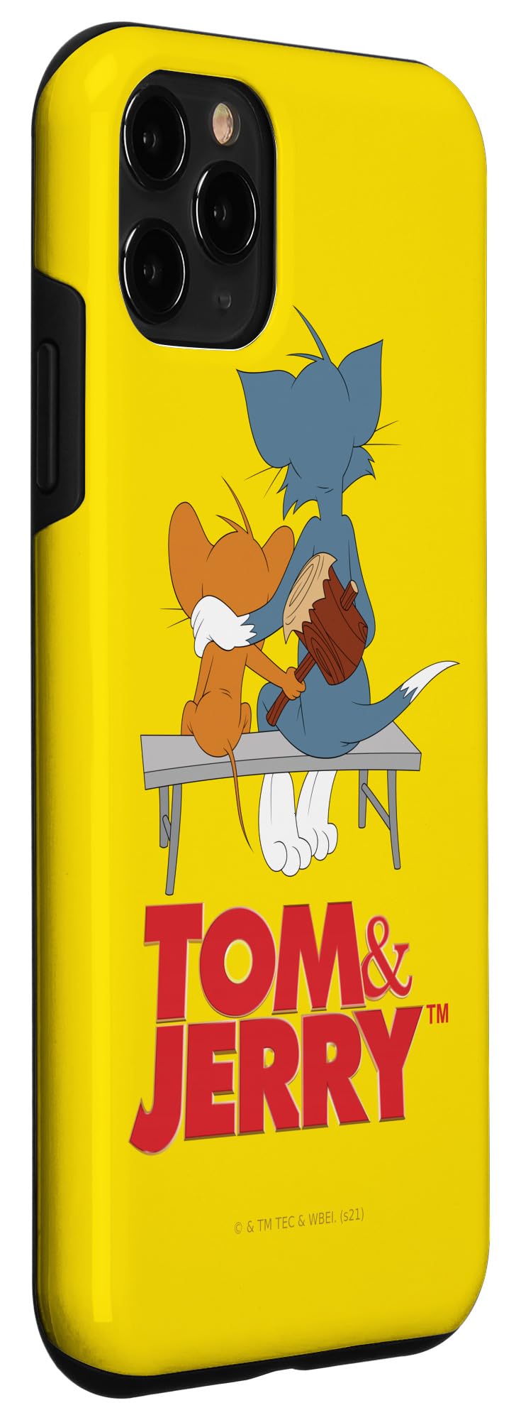 iPhone 11 Pro Case - Tom & Jerry Cartoon Park Bench Design Slim Protective Cover for Men Women - Perfect for Daily Use, Travel & Gift Giving