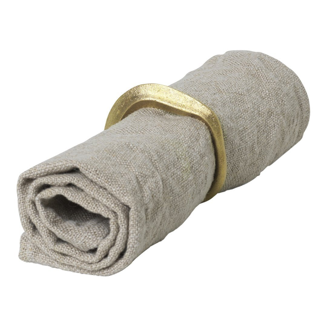 Elegant Flow Napkin Rings Set of 4 - Premium Tableware for Weddings, Dinner Parties & Holiday Decor