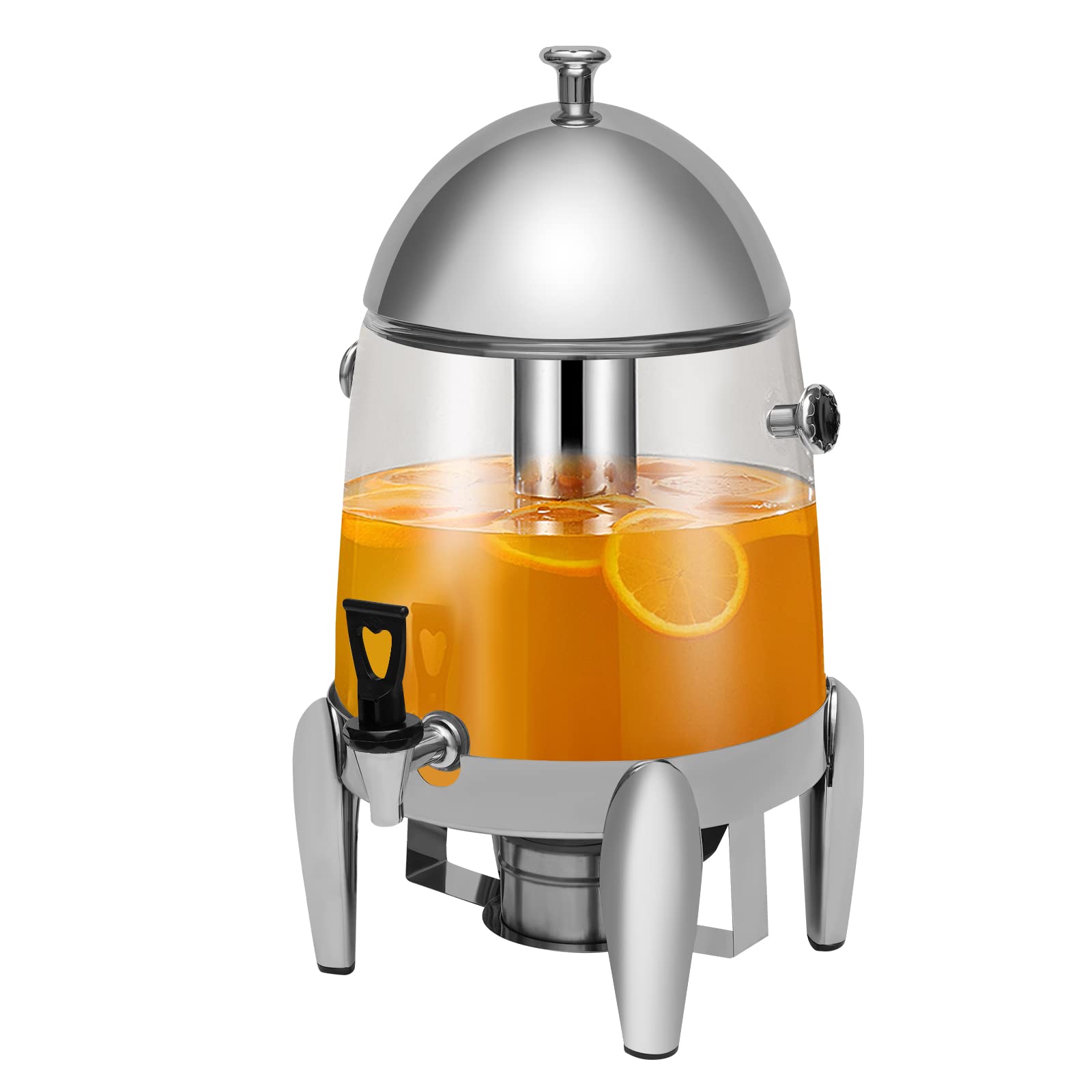 Xuthusman 12L/3.2gal Electric Hot Chocolate Dispenser - Stainless Steel Insulated Beverage Server with Adjustable Temperature for Coffee, Milk & Tea - Perfect for Cafes, Parties & Catering - Ideal for Home, Office, and Commercial Use (Transparent PC Model)