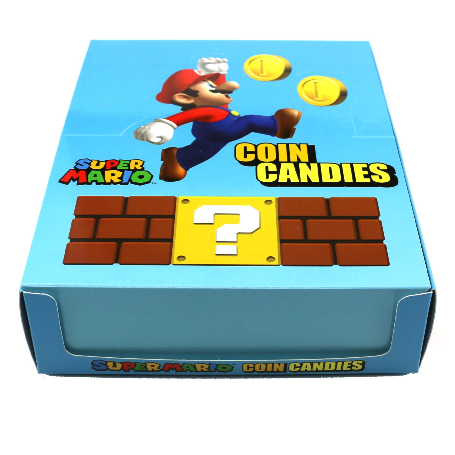 Nintendo Mario Coin Shaped Candy - Strawberry Flavor Sour Gummies in Collectible Tin Box (12 Pack) | Perfect for Birthday Parties, Gaming Events & Mario Themed Gifts