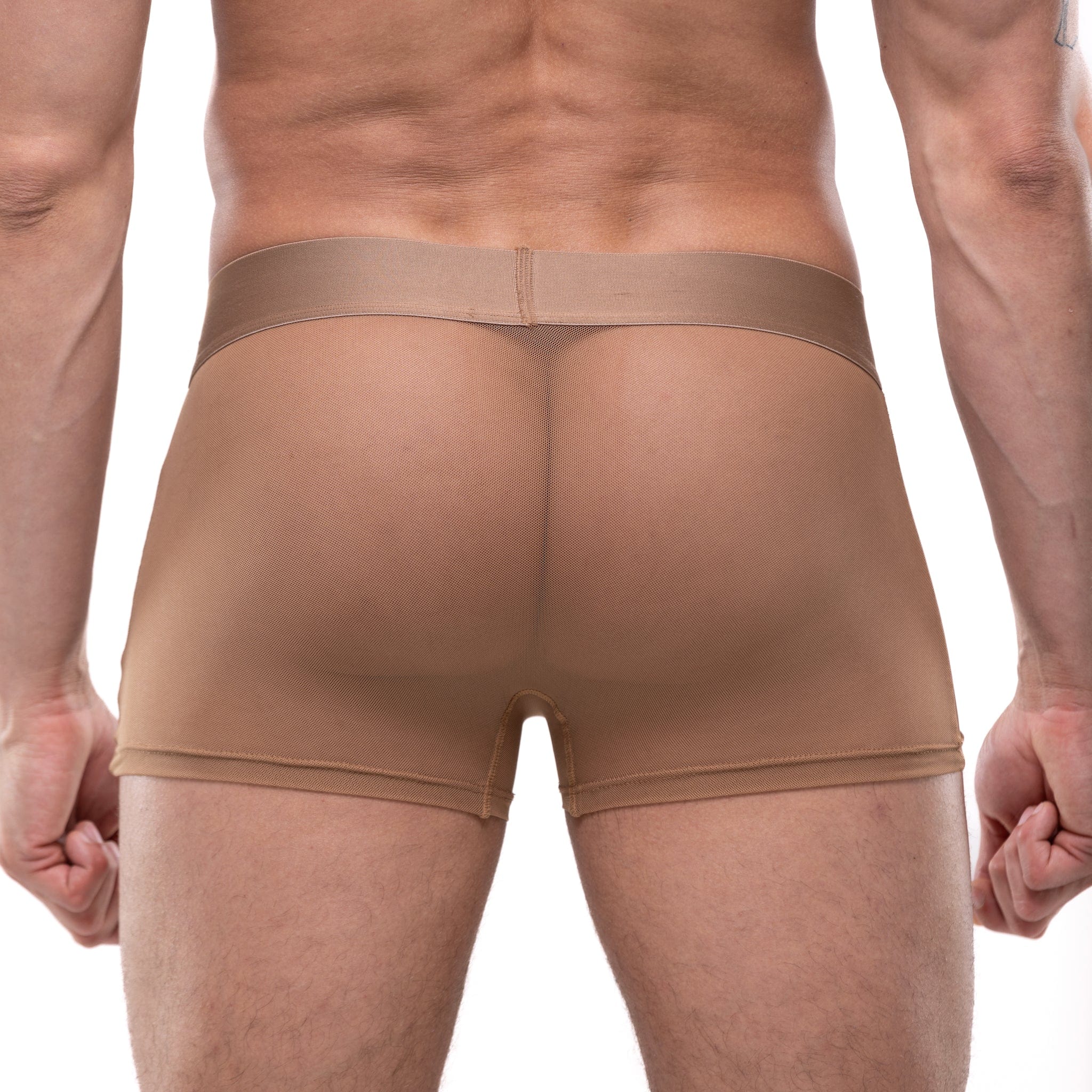 Just The Bones Sheer Trunk Tan - Comfortable & Stylish Men's Underwear for Everyday Wear, Workout, and Lounge