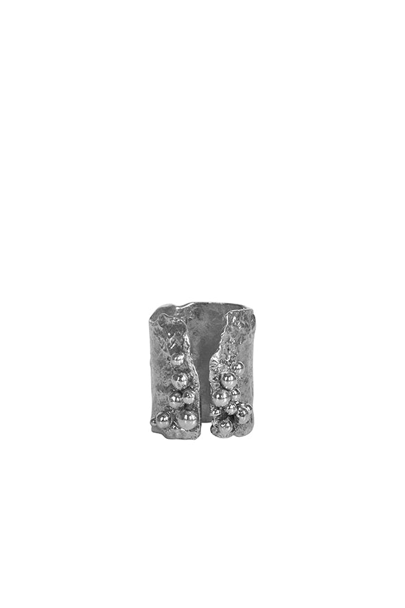 Alouette Design Silver Bauble Ring - Elegant Stackable Jewelry for Everyday Wear & Special Occasions