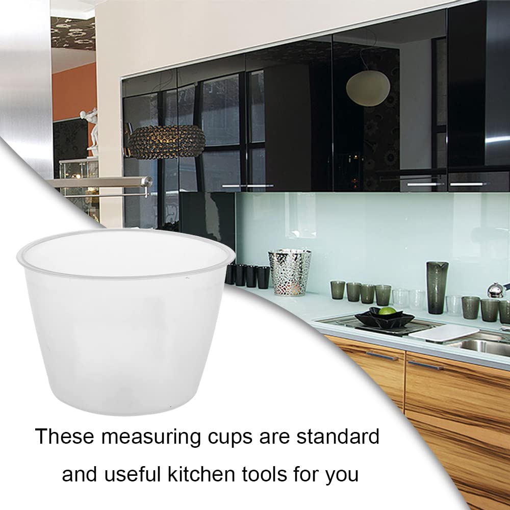 2-Pack Non-Stick Rice Measuring Cups with Clear Graduated Markings - Perfect for Rice Cookers, Baking & Meal Prep (1 Cup & 2 Cup Sizes)