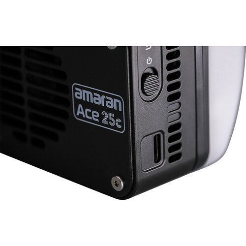 Amaran Ace 25c RGB LED Light Panel - Professional 25W Bi-Color & RGBWW Lighting for Photography, Videography, and Streaming (Charcoal) - Perfect for YouTube, TikTok, and Studio Productions