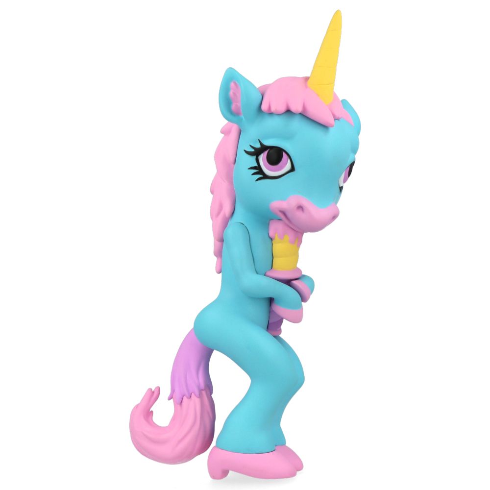 Ron English Forlorn Unicorn Blue Vinyl Art Toy - Collectible Pop Surrealism Figure for Home Decor & Art Display