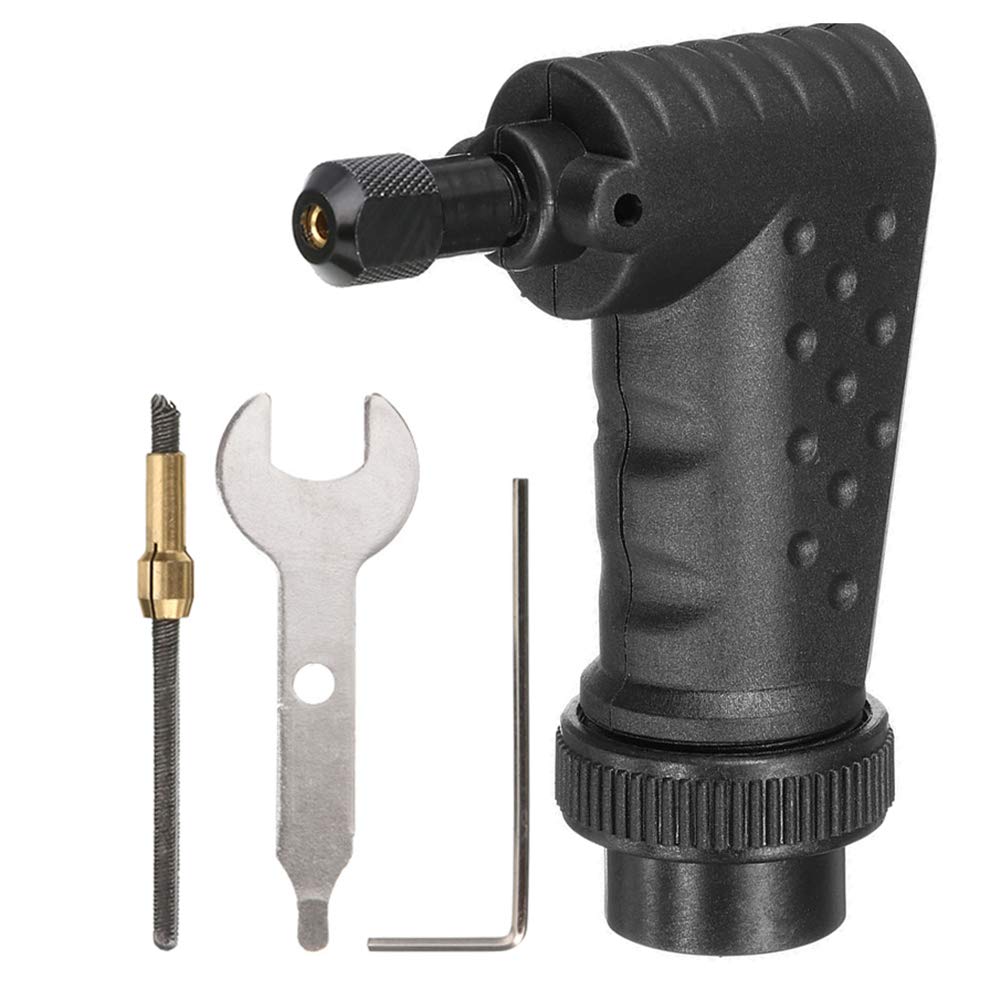 Yakamoz 90 Degree Right Angle Attachment for Rotary Tools - Compatible with Dremel 4000, 3000, 8200 & 275 Grinders - Power Tool Accessory for Woodworking, Metal Polishing & DIY Projects