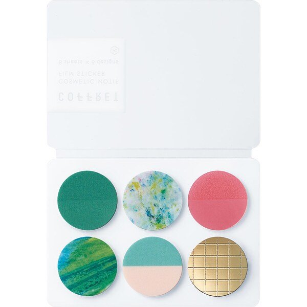COFFRET Cosmetic Motif Film Stickers Circle - Decorative Scrapbooking Stickers by KING JIM | Perfect for DIY Crafts, Journaling, and Gift Wrapping