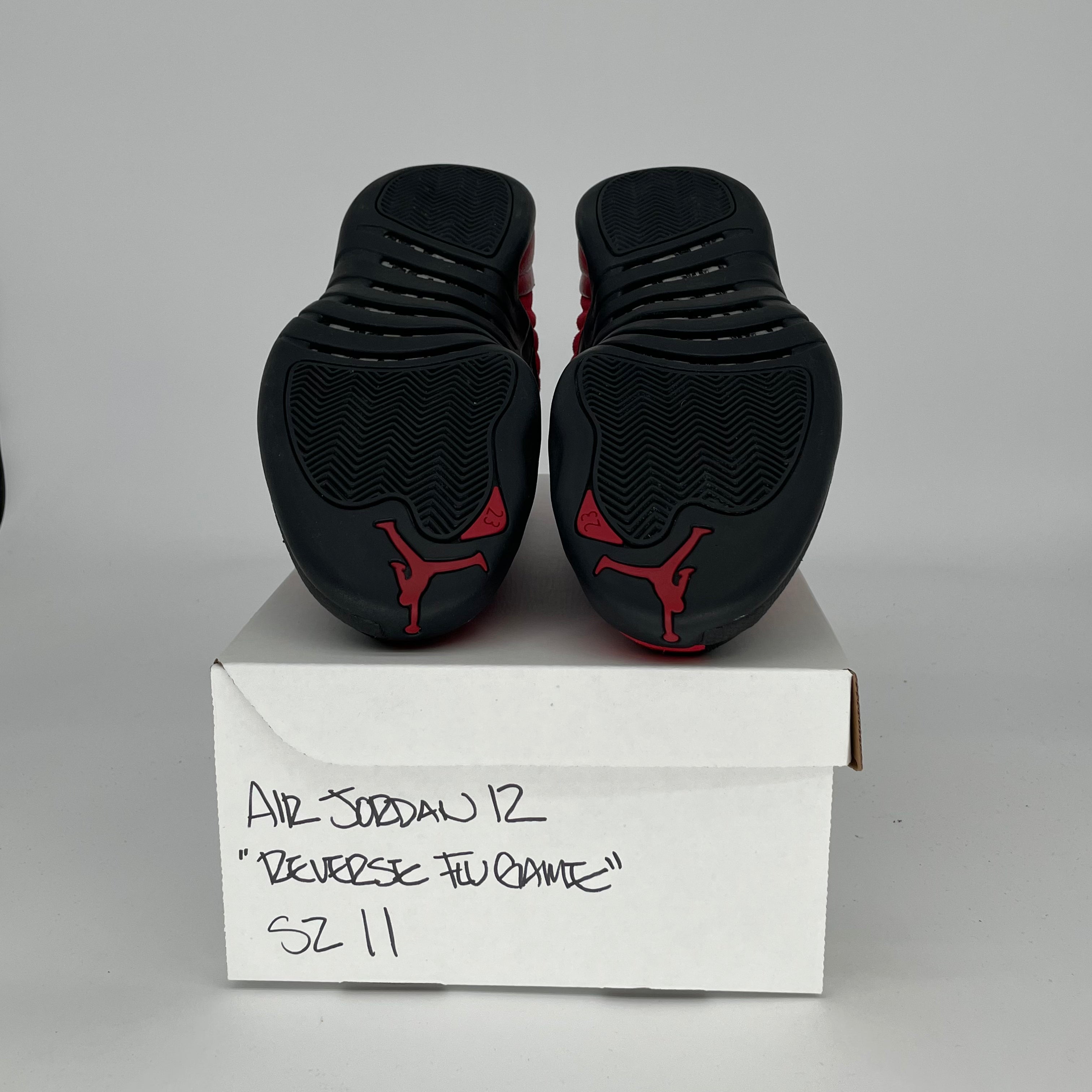 AIR JORDAN 12 Reverse Flu Game Basketball Shoes - Men's Size 11/Women's 12.5 (CT8013-602) - Retro Sneakers for Streetwear & Court Performance