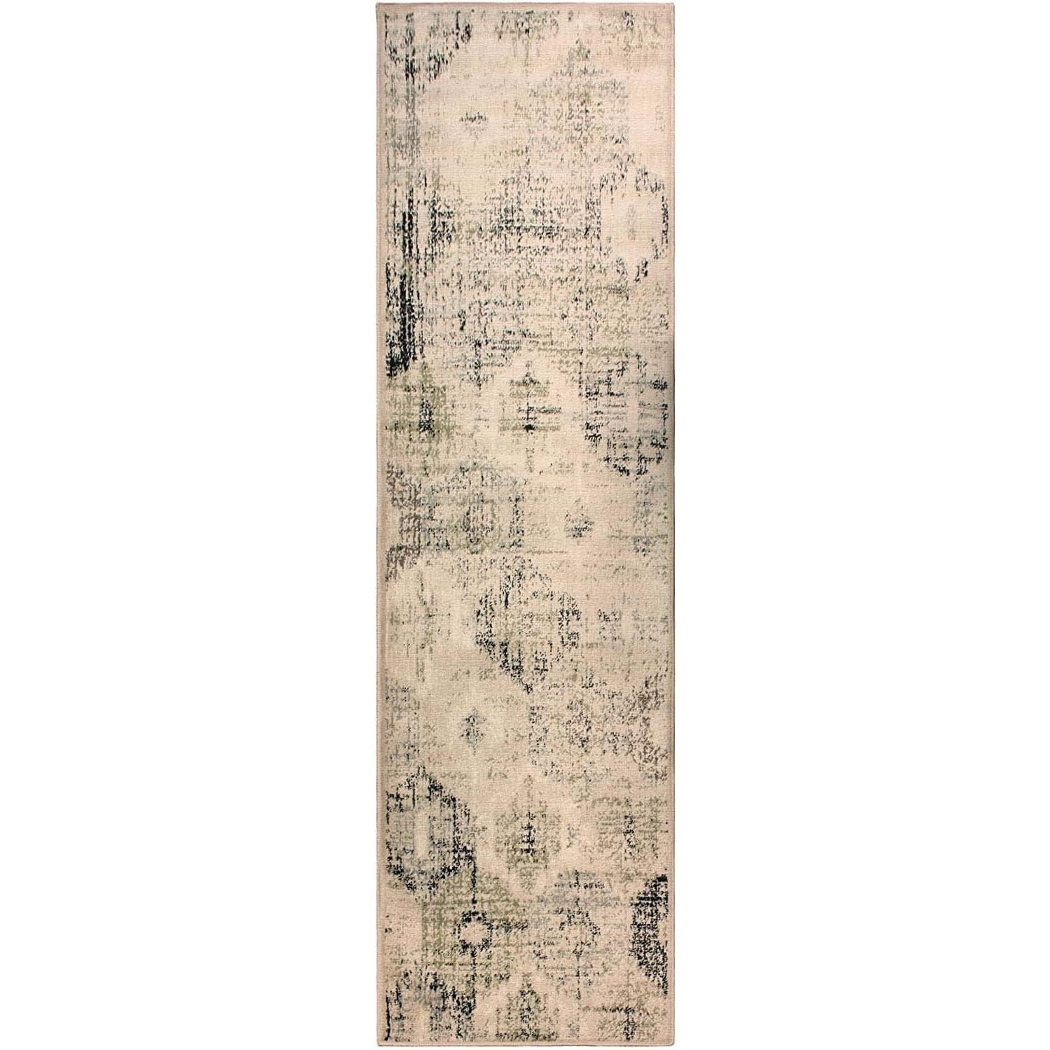 Premium Indoor Runner Rug with Jute Backing - Modern Geometric Diamond Pattern - Arabella Collection - 2'7