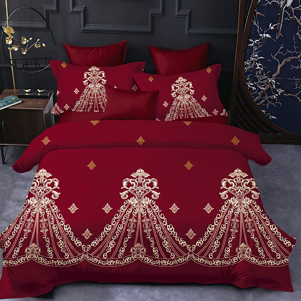 Shatex King Size Bedding Set - 3 Piece All Season Ultra Soft 100% Microfiber Polyester Comforter with 2 Pillow Shams, Striped Design - Perfect for Master Bedroom, Guest Room & Cozy Home Decor