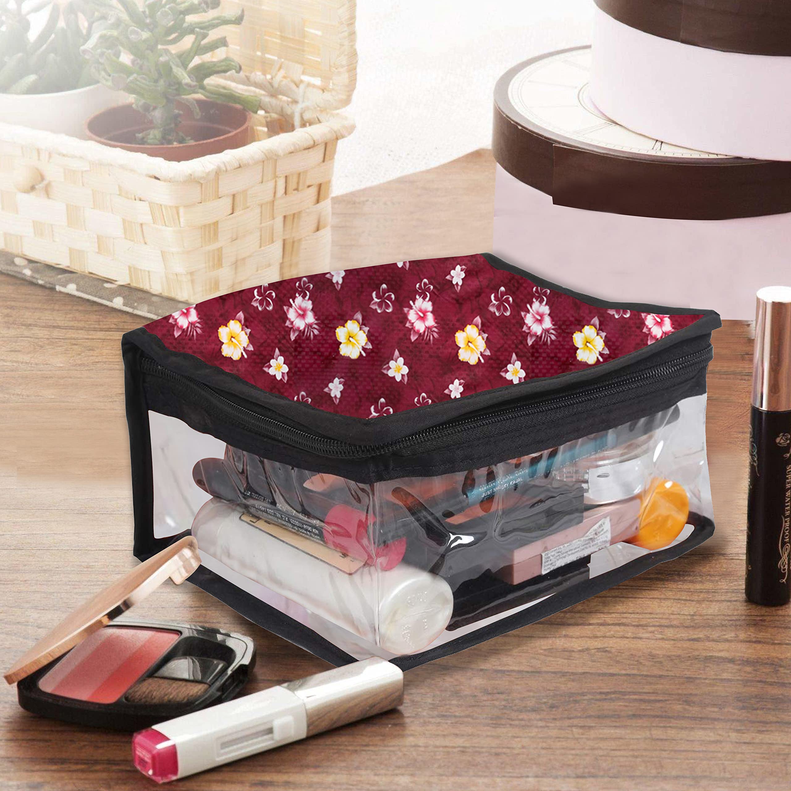 Wings Star Double Layer Makeup Bag for Travel - Waterproof Cosmetic Organizer & Toiletry Pouch | Perfect for Vacation, Gym, and Daily Essentials Storage