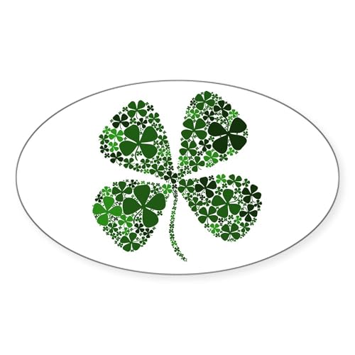 White - Lucky 4 Leaf Clover Irish