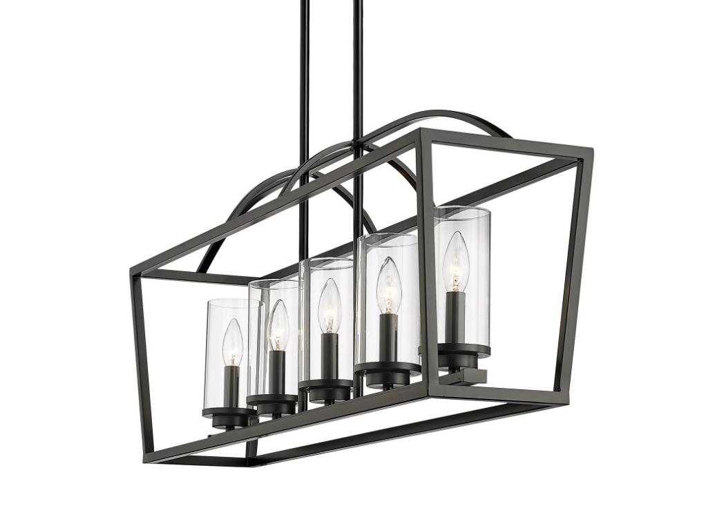 Nikolas 5-Light Modern Pendant Lighting Fixture - Brushed Nickel Finish for Dining Room, Kitchen Island, or Entryway