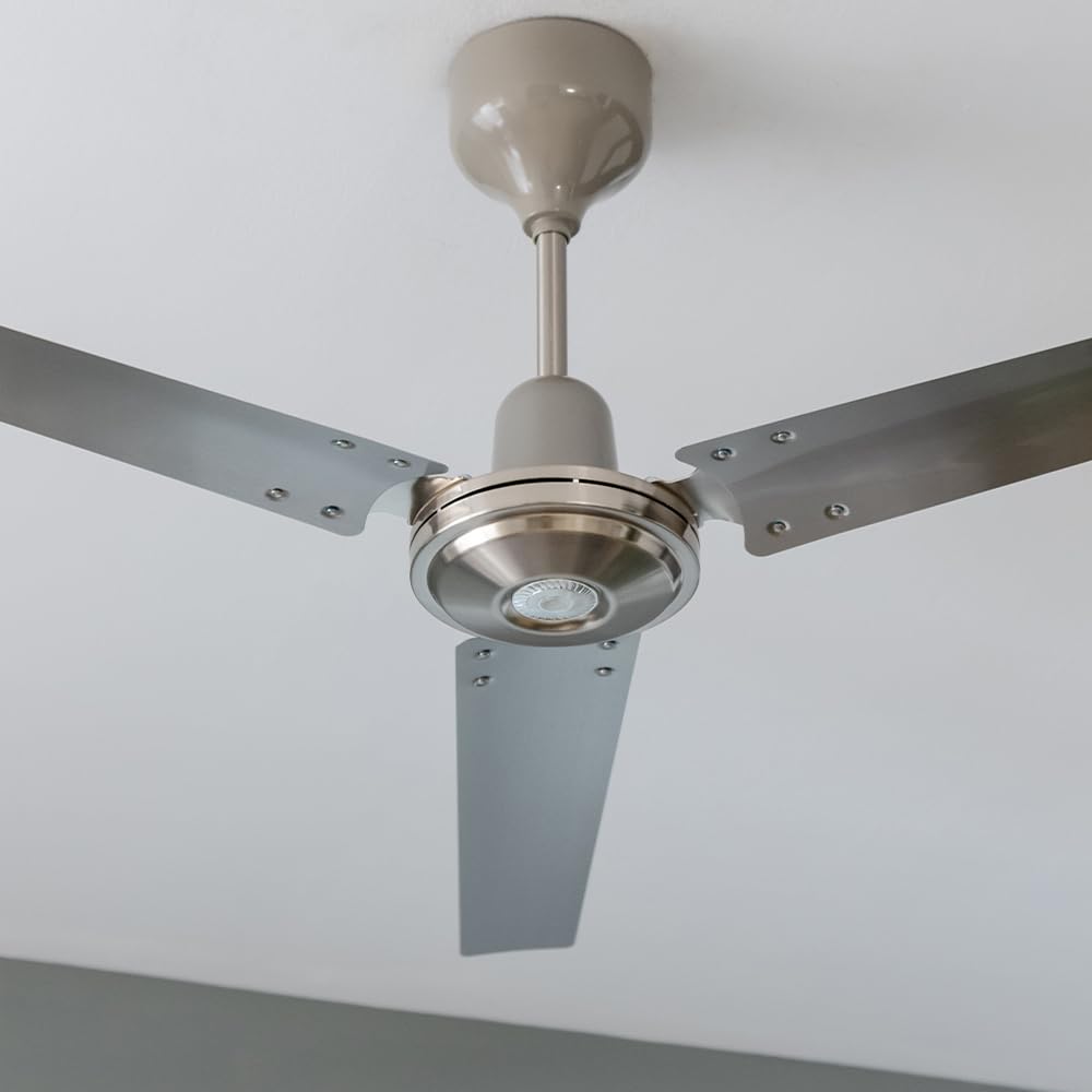 **Cecotec EnergySilence Aero 4800 Pro Ceiling Fan – 93W, 132cm Diameter, 5 Speeds, 3 Blades, Metallic Design, 8-Hour Timer – Perfect for Living Room, Bedroom & Office**