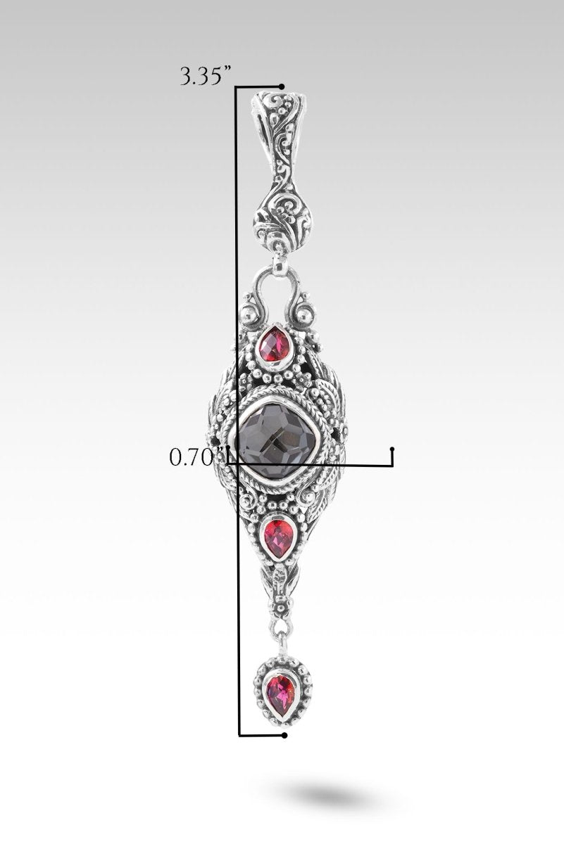 He Walks Beside You Pendant - Odyssey Black Knight Mystic Quartz & Ultra Mystic Topaz Jewelry - Perfect for Gifts, Anniversaries & Spiritual Protection