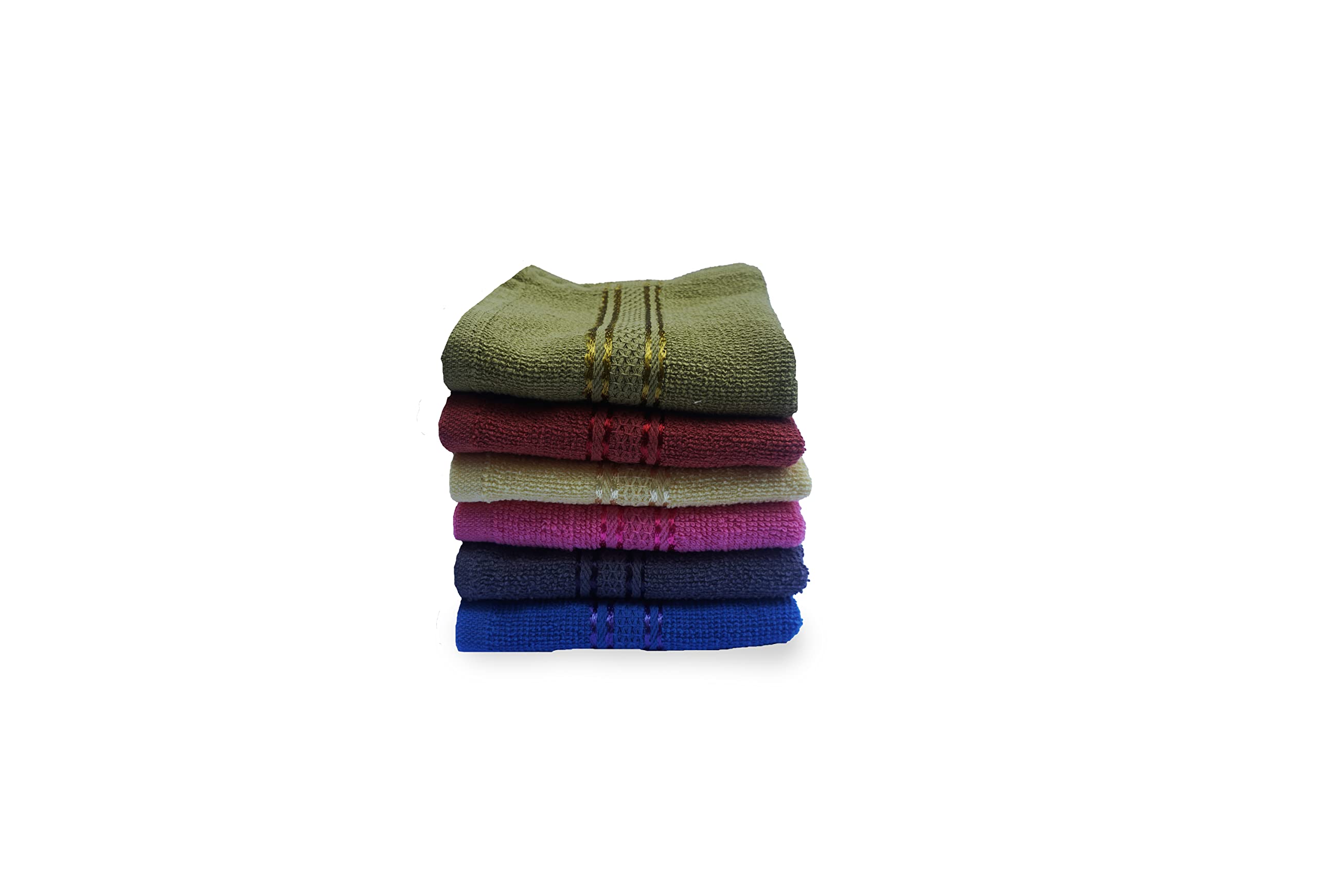 Premium Soft Loom Face Towels for Women & Babies - 10 Pack 10x10 Inch Gentle Washcloths, Handkerchiefs & Small Napkins - Perfect for Skincare, Newborn Care & Daily Use