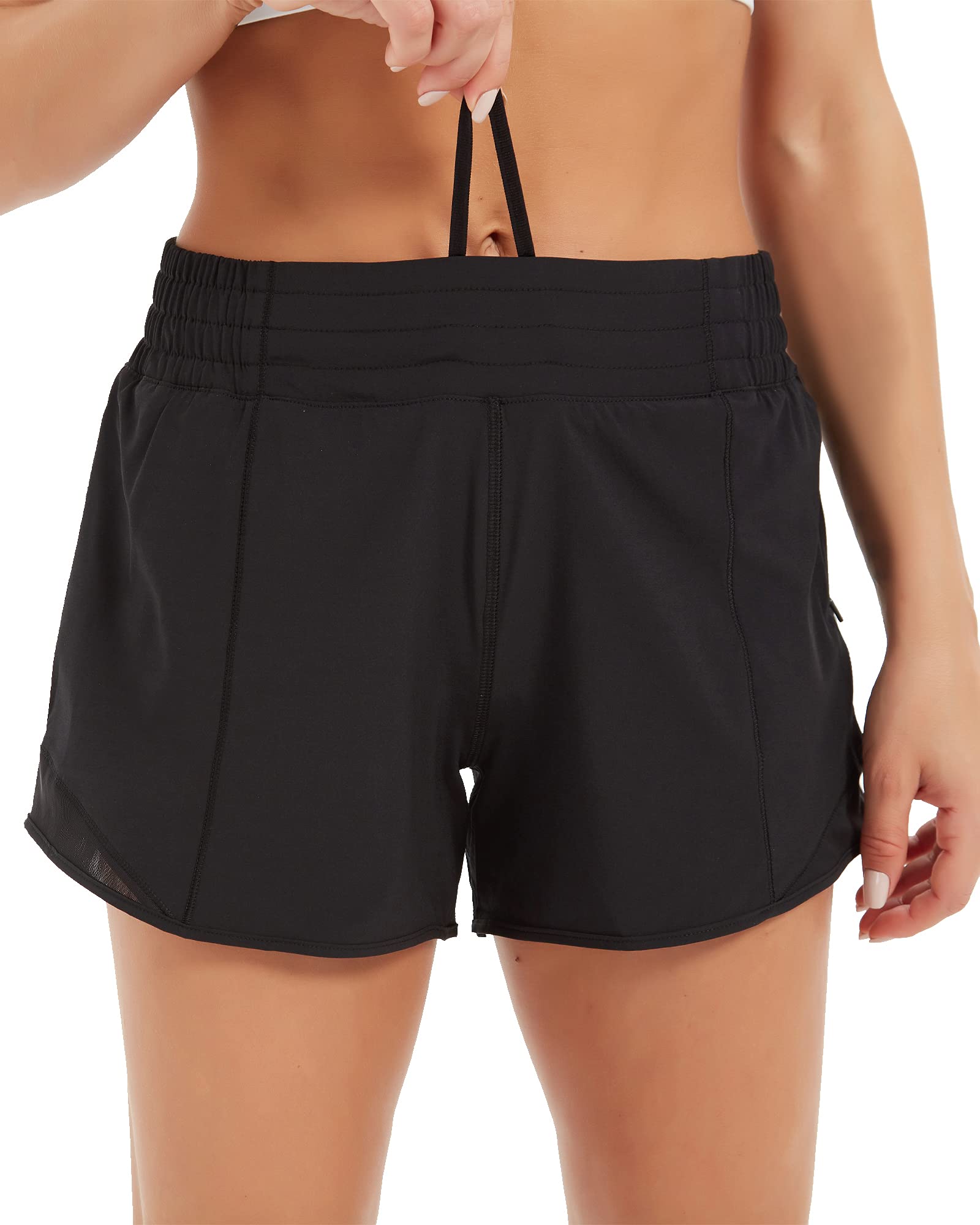 Stelle Women's Running Shorts - Quick Dry Athletic Shorts with Deep Pockets for Gym, Jogging & Outdoor Workouts