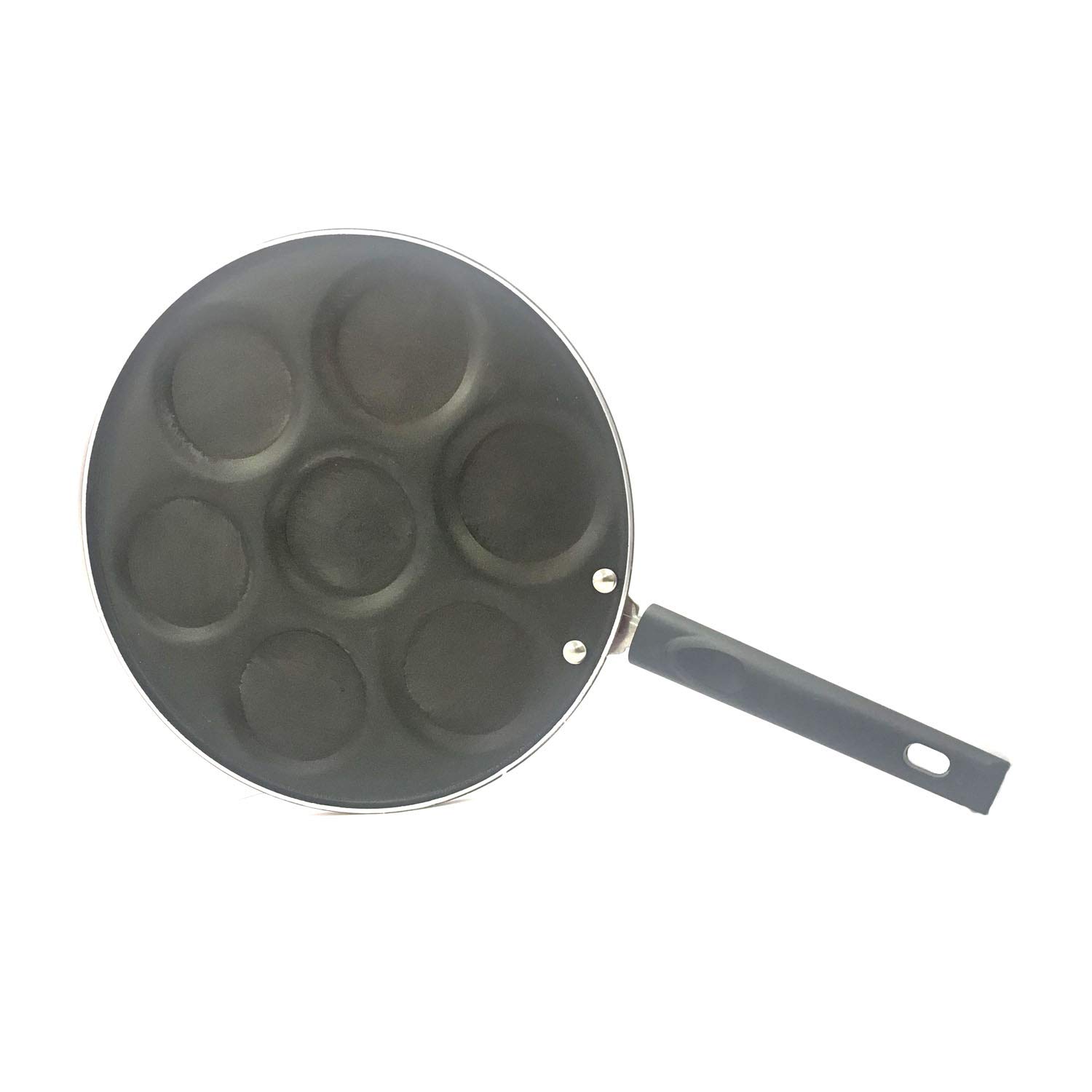 Non Stick Mini Uttapam Pan - 7 Cavity Pancake Maker for Crepes, Dosas & Snacks (275mm) | Perfect for Breakfast, Indian Cuisine & Quick Snacks