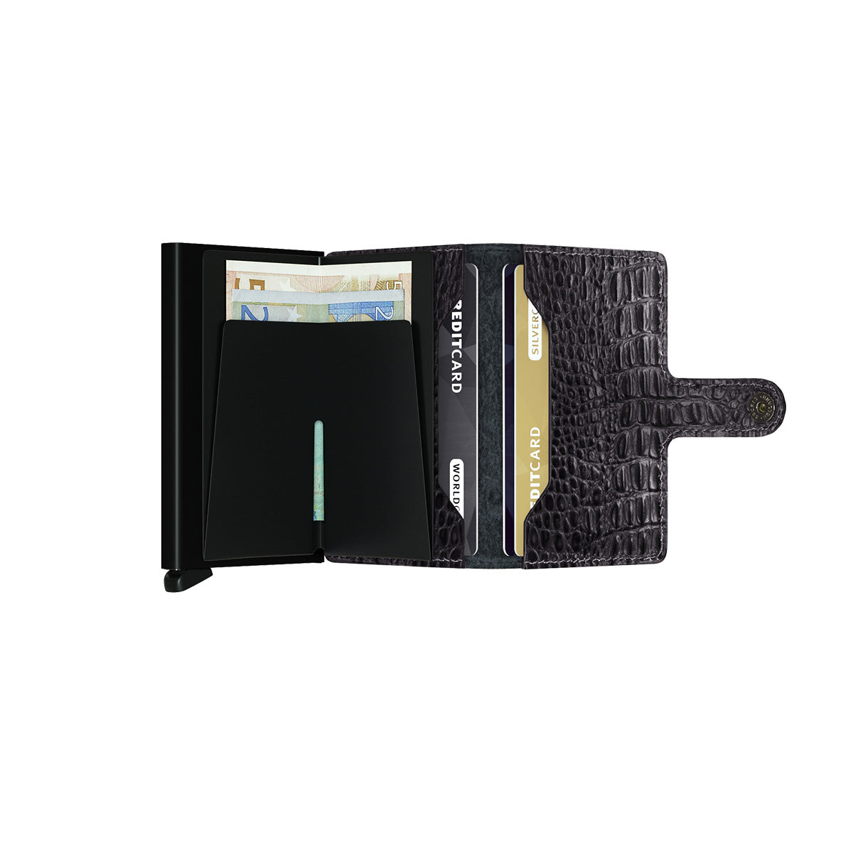 SECRID Miniwallet Nile - Slim RFID Blocking Leather Wallet for Men & Women | Perfect for Travel, Business & Everyday Use