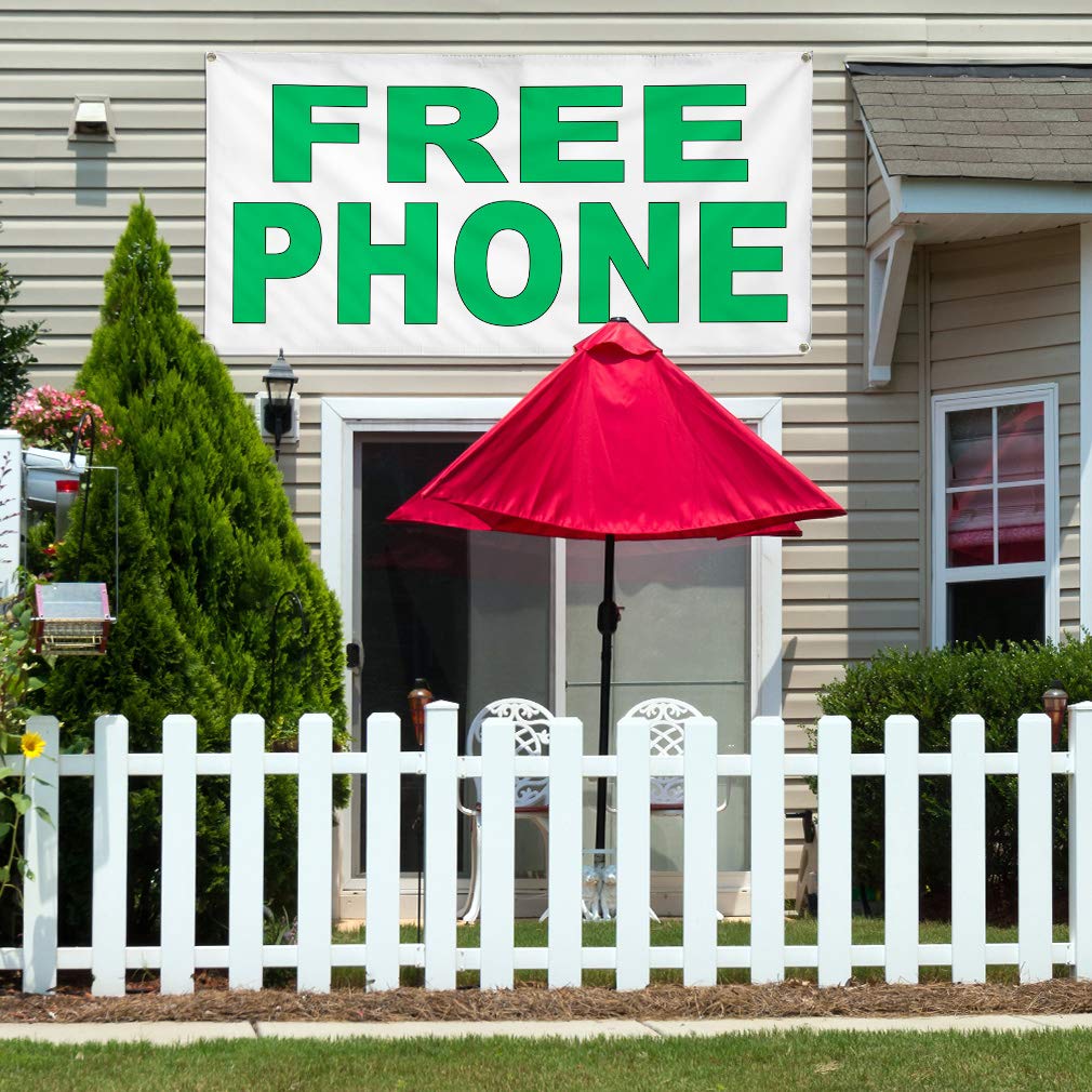 Durable Vinyl Banner - Multiple Sizes (60x144 Inches) with 10 Grommets - Weatherproof, UV Resistant for Outdoor & Industrial Use - Perfect for Yard Signs, Retail Displays, and Event Advertising