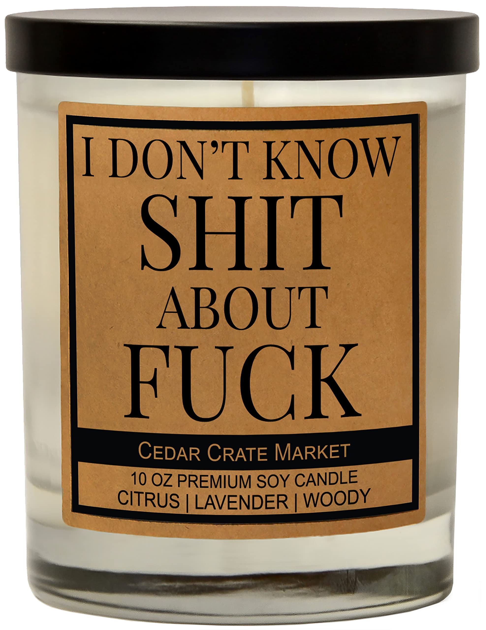 Funny Scented Candles - Unique Gifts for Women & Men | Birthday, Christmas, Friendship, Coworker Gifts | Hand-Poured Soy Candles in USA | Perfect for Home Decor, Relaxation & Party Favors