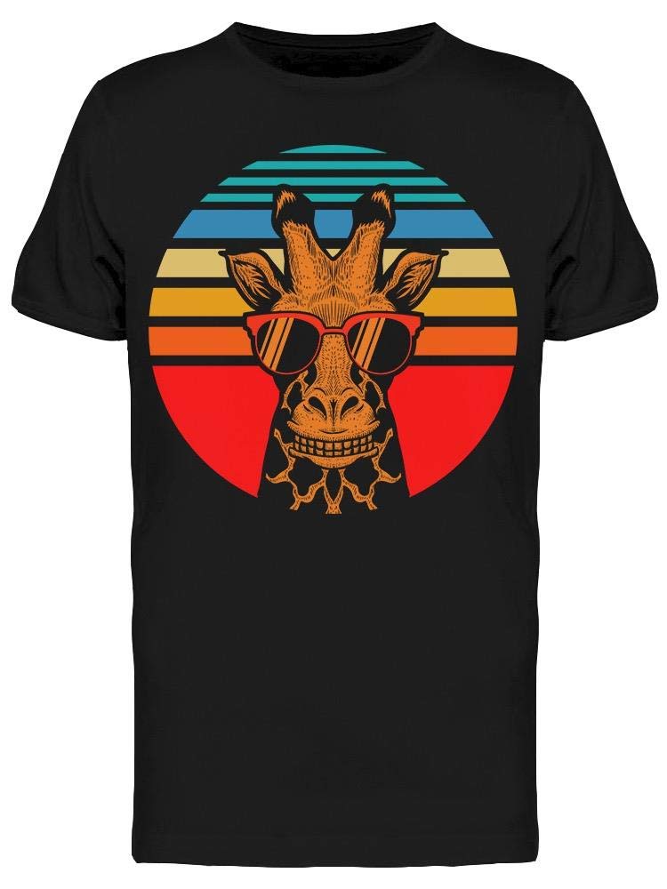 Smartprints Cool Giraffe Graphic T-Shirt for Men - Soft Cotton Casual Tee for Everyday Wear, Street Style & Summer Outfits