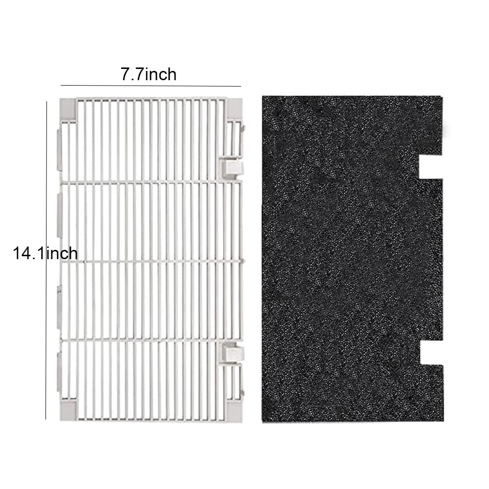 Replacement RV A/C Ducted Air Grille for Dometic 3104928.019 Duo-Therm Air Conditioner with Air Filter Pad Assembly - Polar White (2 Pack) - Perfect for RV, Camper & Travel Trailer Cooling System Maintenance