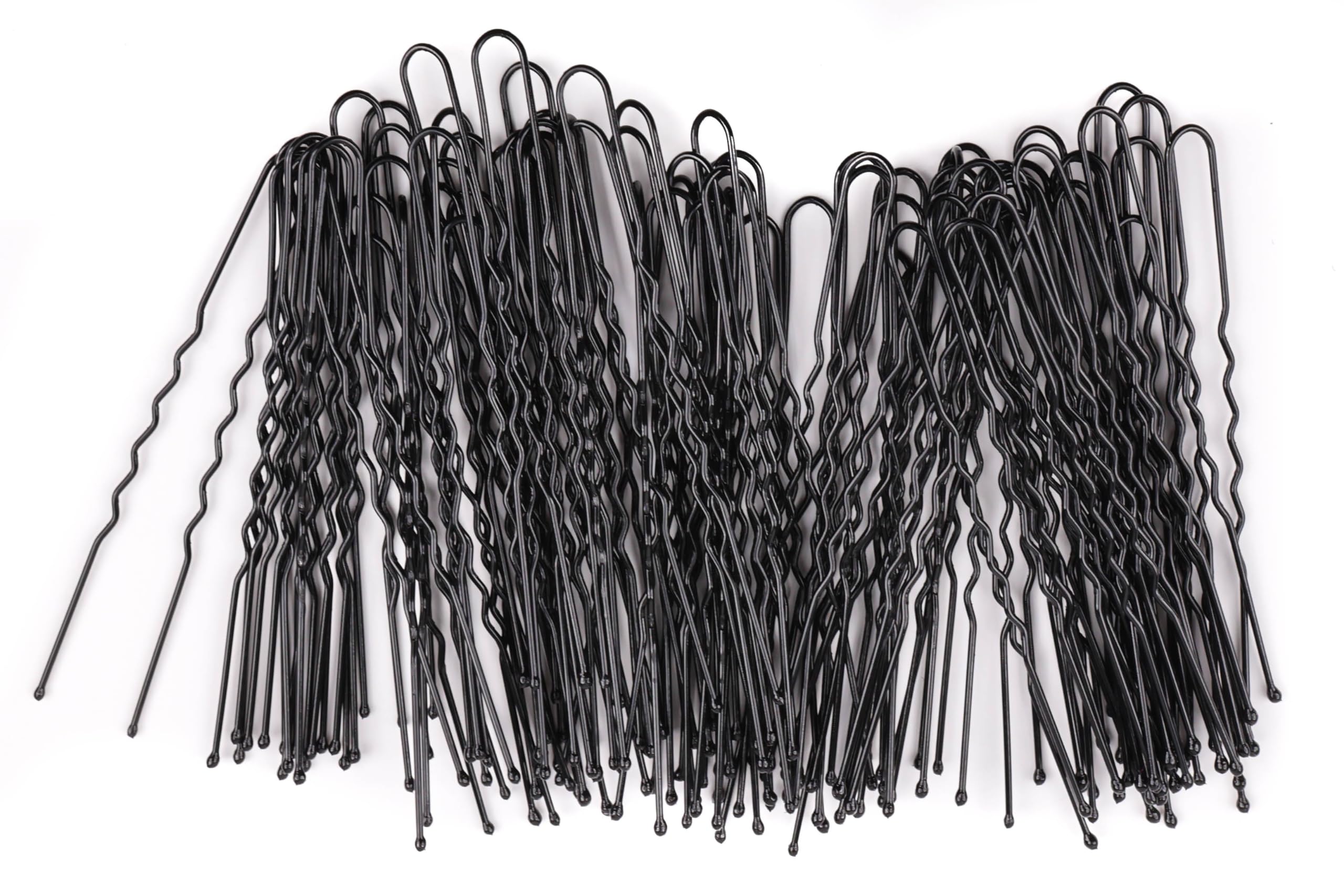 Mytoptrendz® 40 PCS U-Shaped Hair Pins - Thin Small Wavy Kirby Hair Grips for Women & Girls - Black Fine Hair Clips for Updos, Braids & Styling - Perfect for Weddings, Parties & Everyday Use