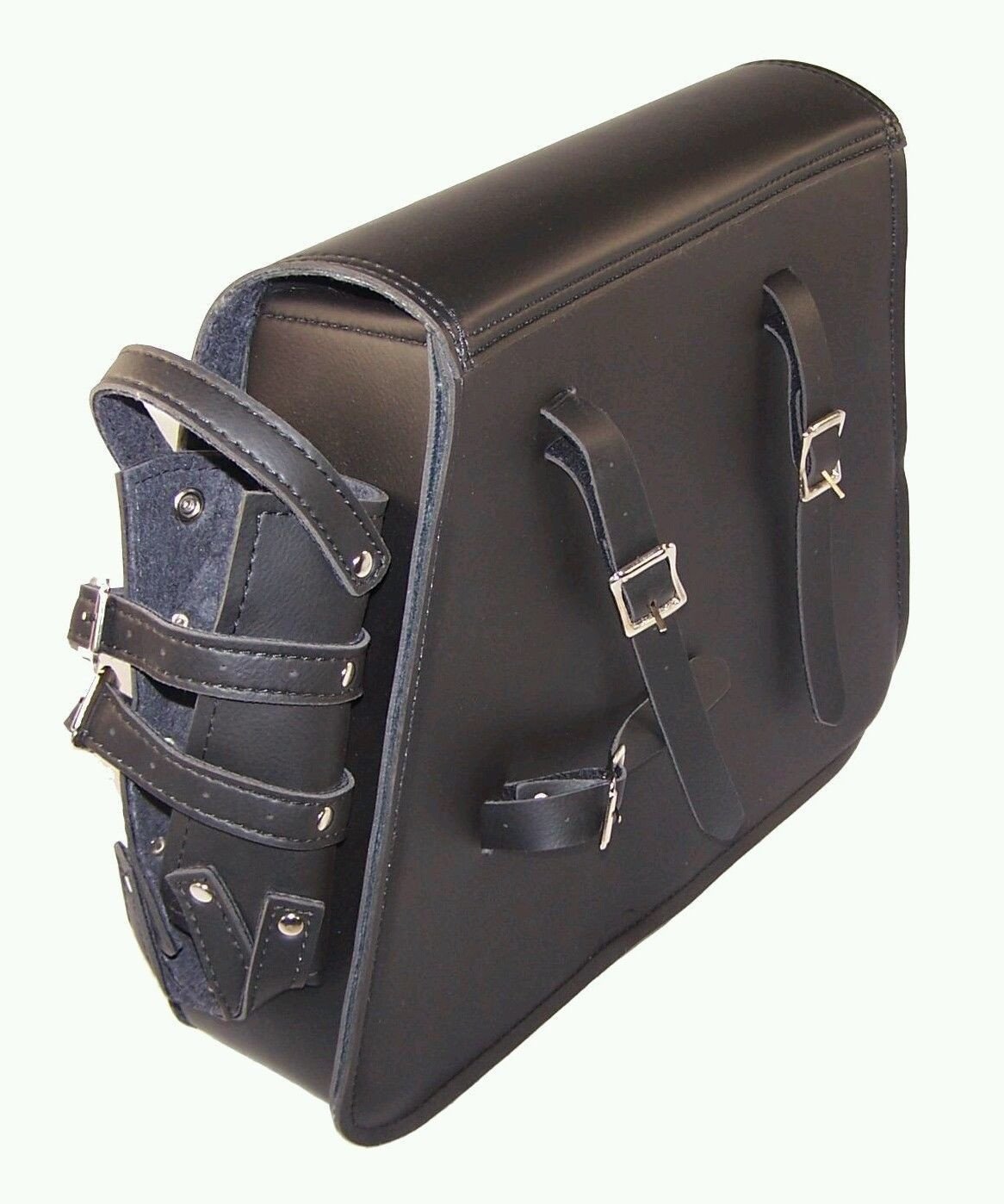 **Premium Leather Motorcycle Solo Saddle Bag for Harley Davidson Sportster 1982-2003 - Durable Side Arm Bag for Bikers, Road Trips & Daily Commute**