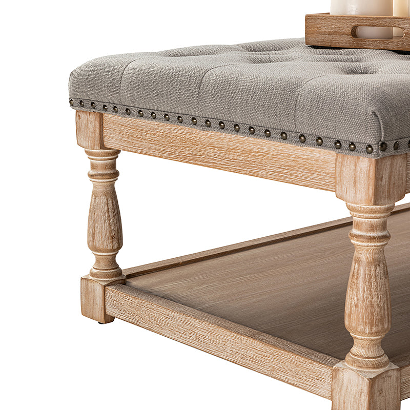Isaak Upholstered Storage Ottoman Bench with Lift Top - Extra Seating & Hidden Storage for Living Room, Bedroom, or Nursery - Perfect for Blankets, Toys & Home Organization