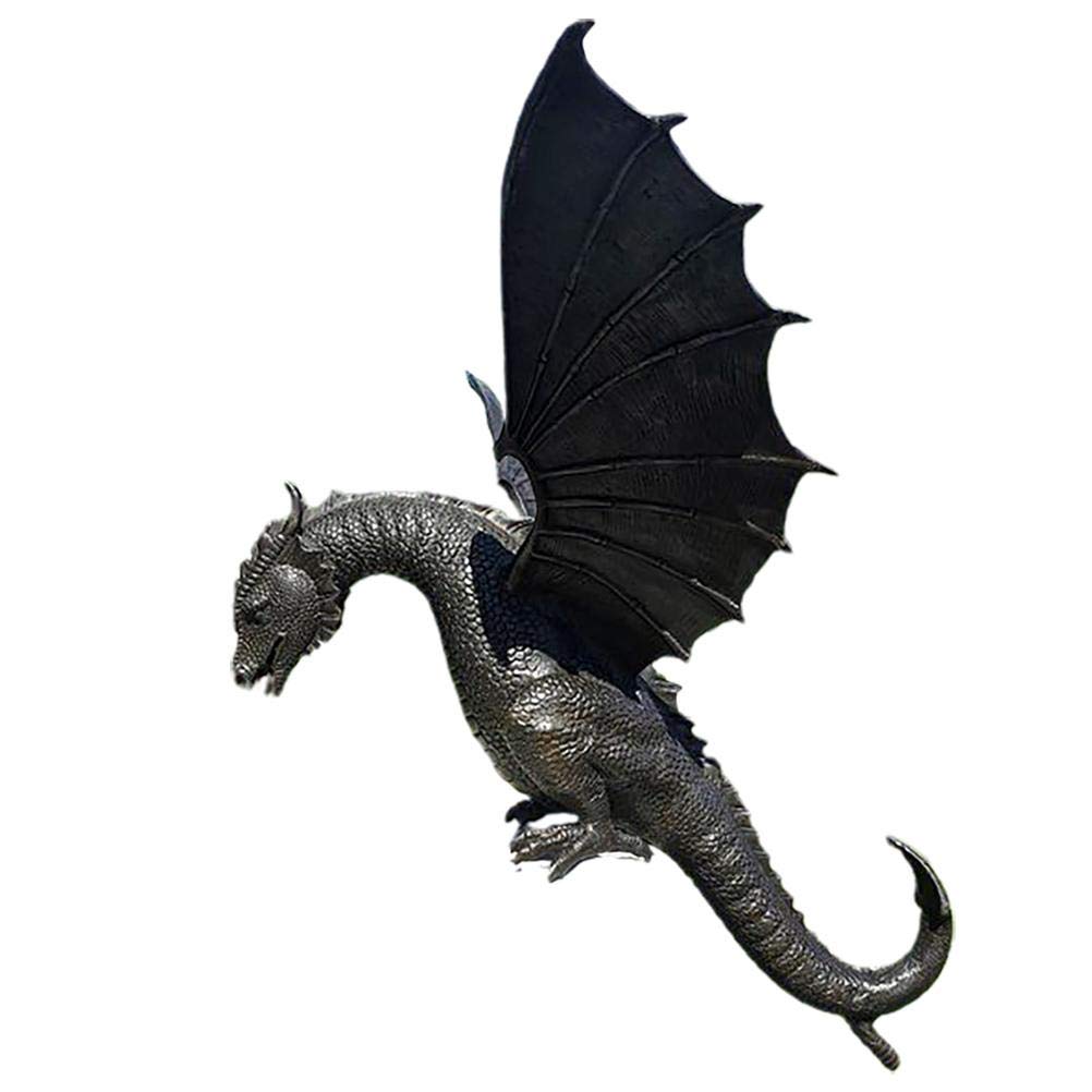 ADSE Garden Dragon Statue Fountain - Handcrafted Resin Water Feature Sculpture for Outdoor & Indoor Decor | Perfect for Patio, Yard, and Zen Garden Landscaping