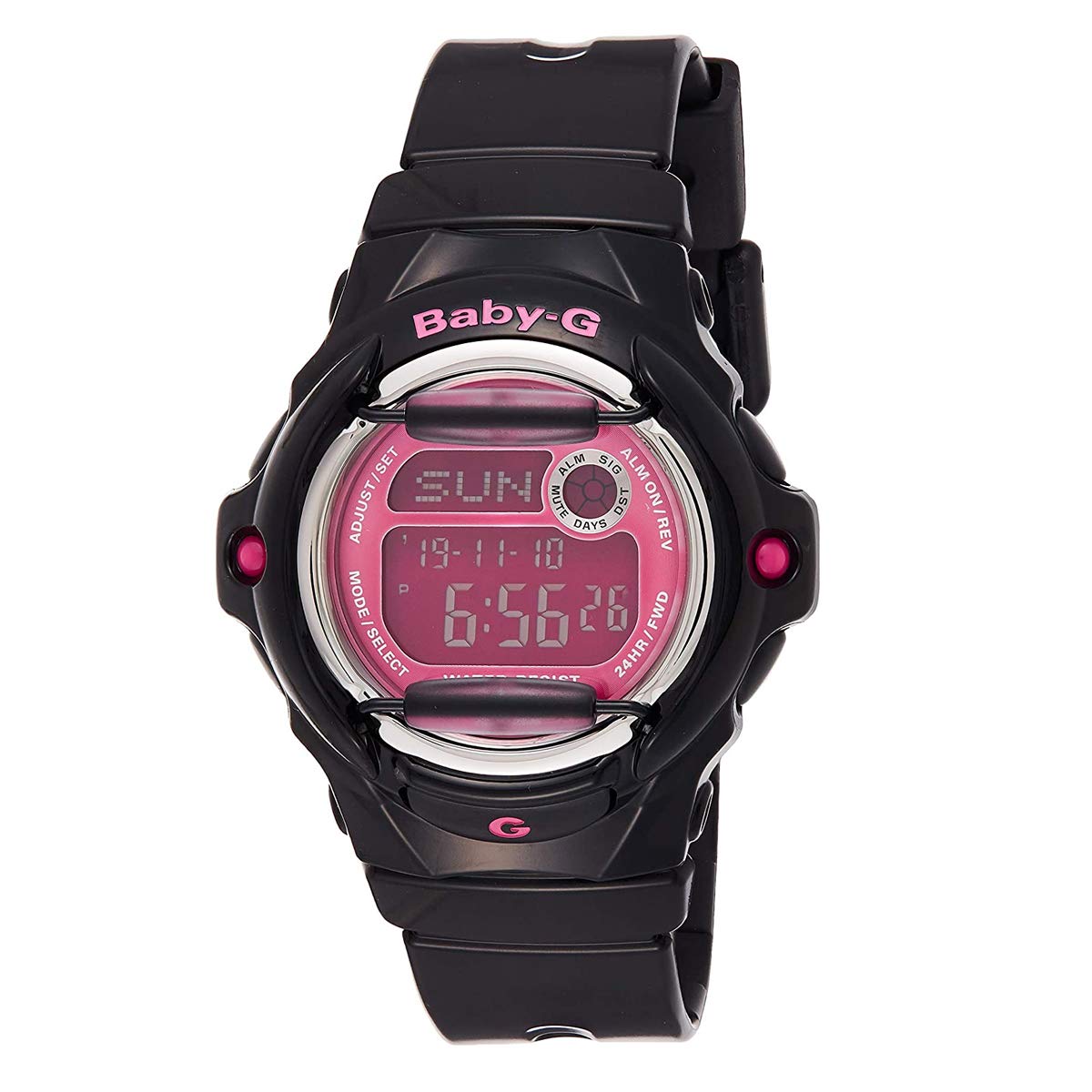 Baby-G BG-169R-1BDR Women's 200M Water Resistant Digital Sport Watch - Stylish & Durable for Swimming, Running & Outdoor Activities
