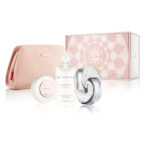 Bvlgari Omnia Crystalline Women's Perfume Gift Set - 4 Piece Luxury Fragrance Collection for Women | Perfect for Birthday, Anniversary & Valentine's Day Gifts