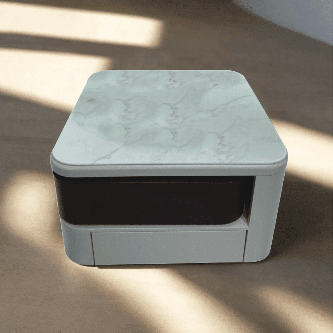 Modern Mila Square Extendable Coffee Table - Adjustable Size Living Room Furniture for Small Spaces | Perfect for Apartments, Studios & Cozy Home Decor