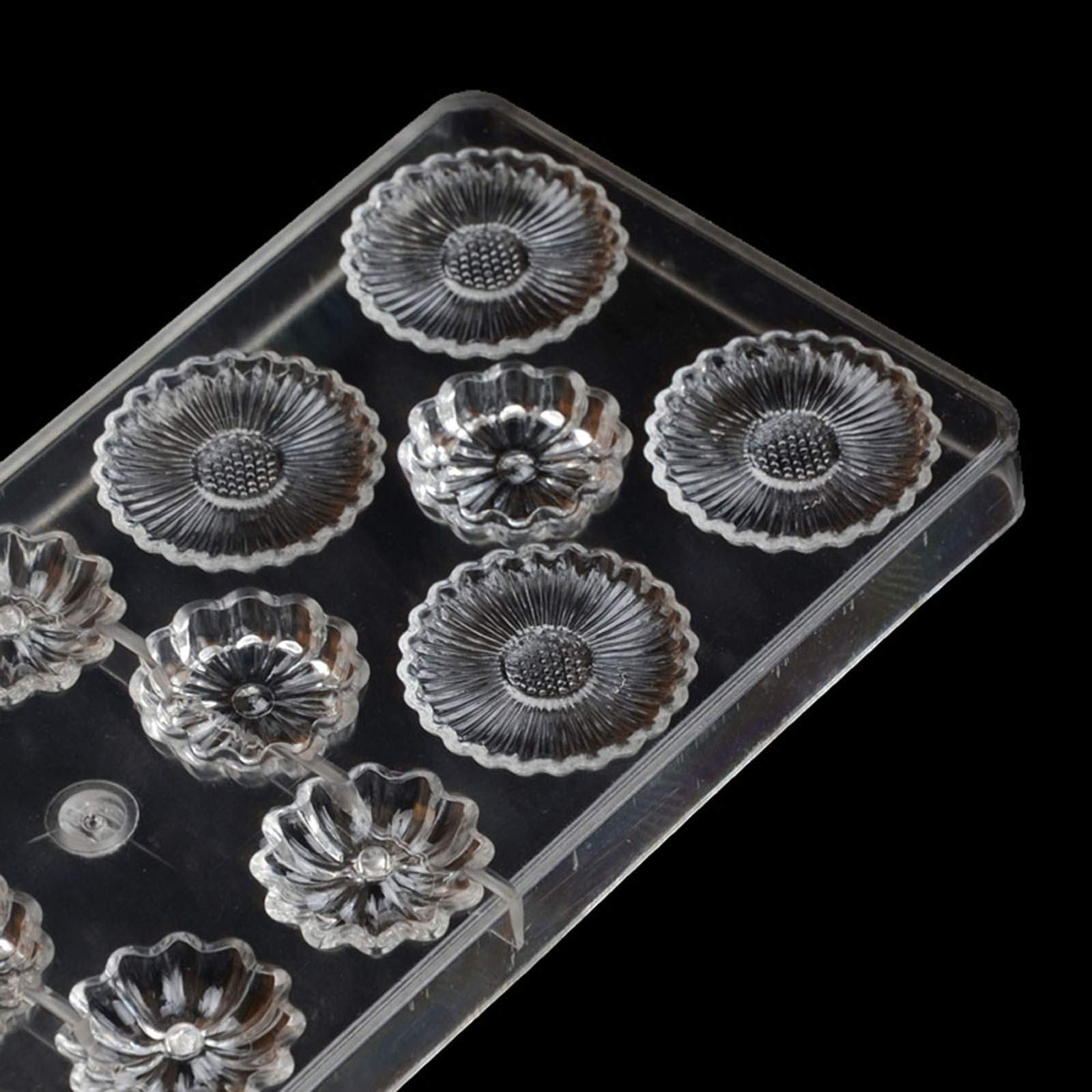 Premium Polycarbonate Chocolate Molds for Baking - 6 Cavity Clear Hard Plastic Candy Molds for DIY Chocolate, Candy Making, Cake Decorating - Perfect for Home Baking, Party Treats & Holiday Gifts