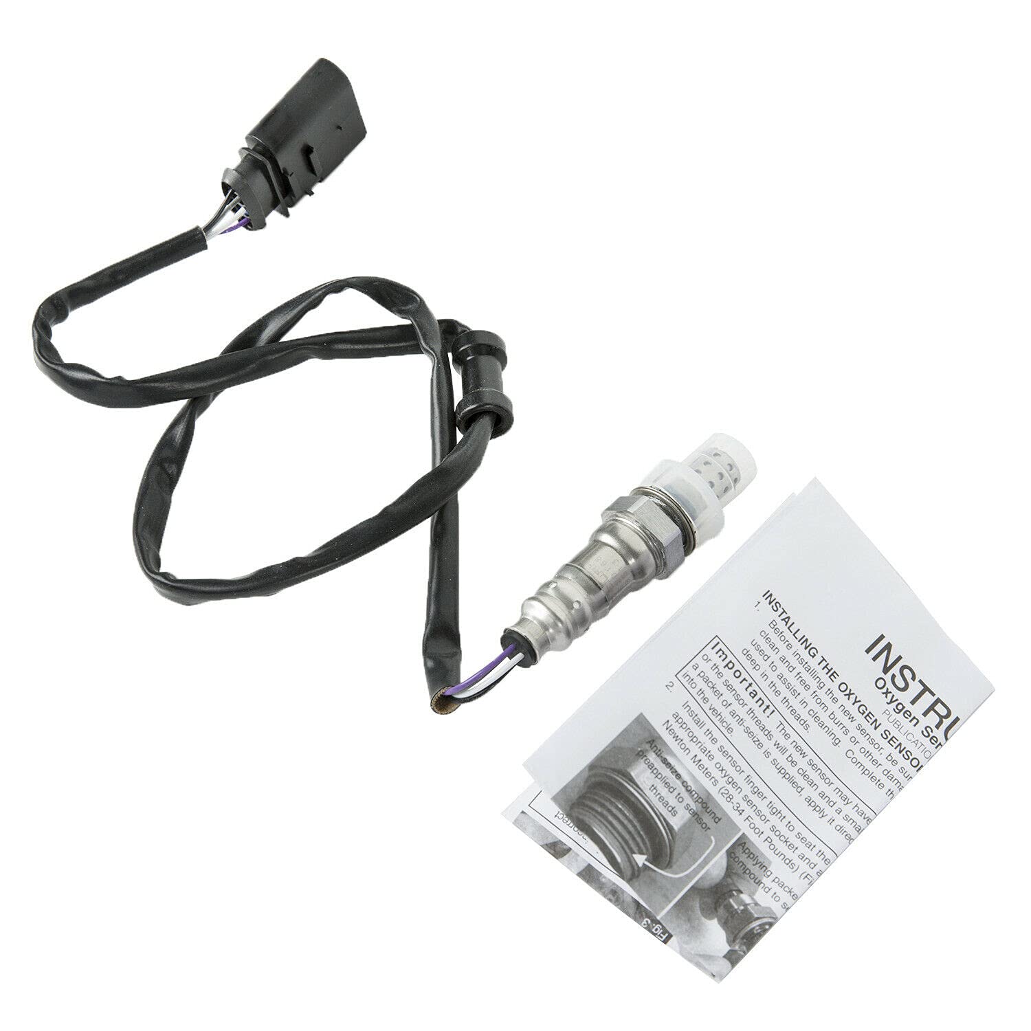 Oxygen Sensor Replacement for 98-10 Audi A4 A6 TT & VW Jetta Passat Golf - Direct Fit O2 Sensor - Improve Fuel Efficiency & Emissions (Perfect for City Driving & Highway Commutes)
