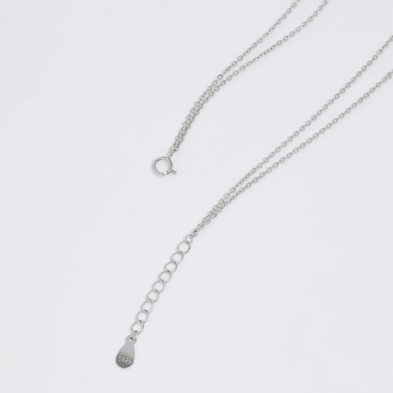 Meissa Double Layered 925 Sterling Silver Heart Pendant Necklace for Women - Rose Gold Plated Stackable Layering Necklace Jewelry Gift for Mom, Wife, Girlfriend | Valentine's Day, Mother's Day, Anniversary Gift Idea | Perfect for Everyday Wear, Date Night & Special Occasions