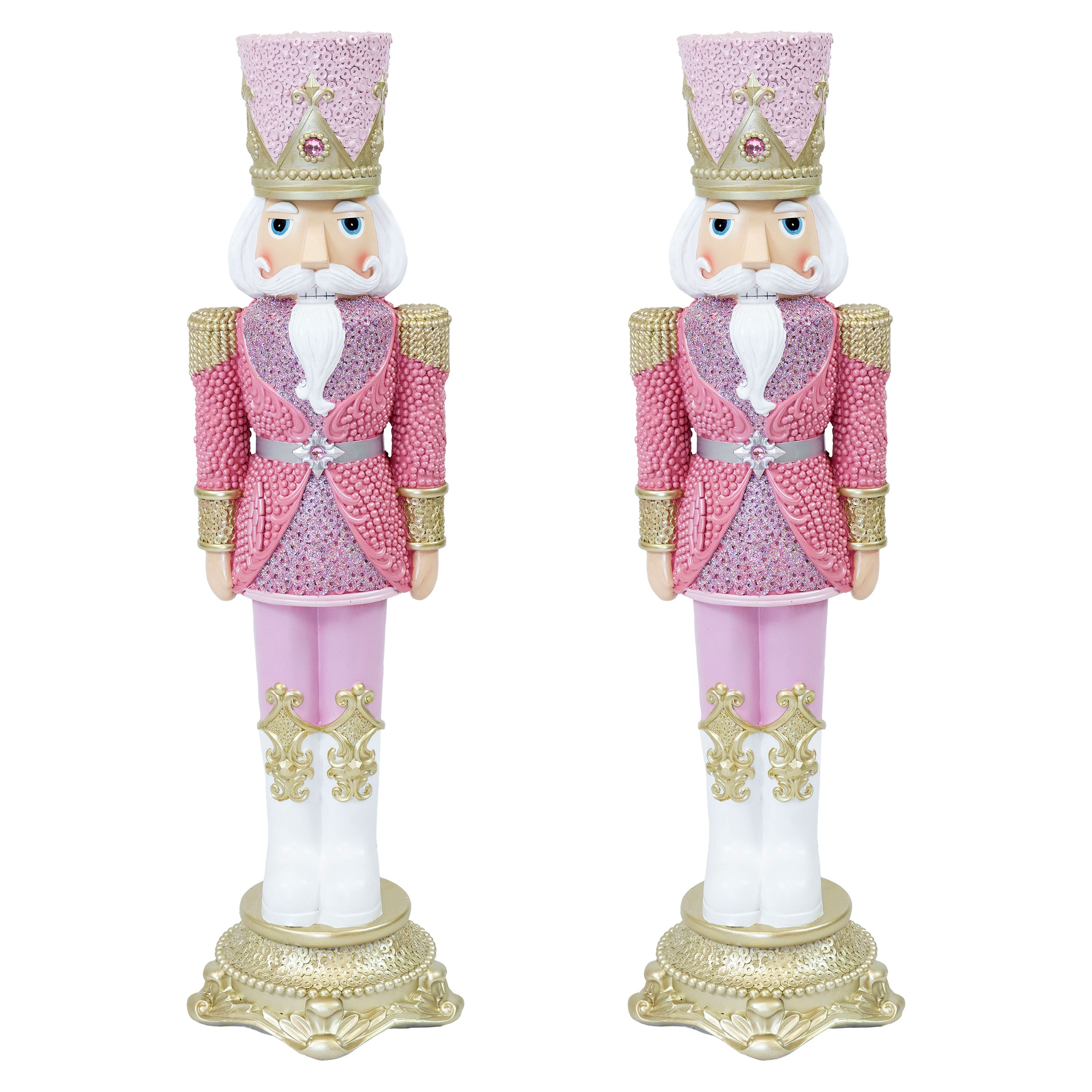 Prince Kenneth Christmas Nutcracker Statue - 37 Inch Tall Holiday Decoration for Home, Office & Festive Parties | Sunnydaze