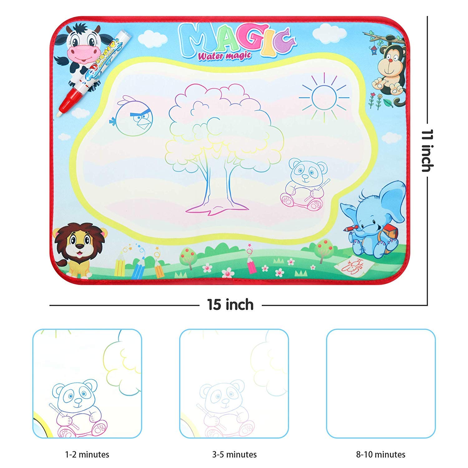 **Becko Kids Travel Tray - Portable Foldable Activity Table with Doodle Mat for Car Seat, Stroller & Airplane - Snack & Game Tray for Road Trips, Flights & Family Travel**    *(Perfect for keeping toddlers entertained during long car rides, flights, or restaurant outings!)*