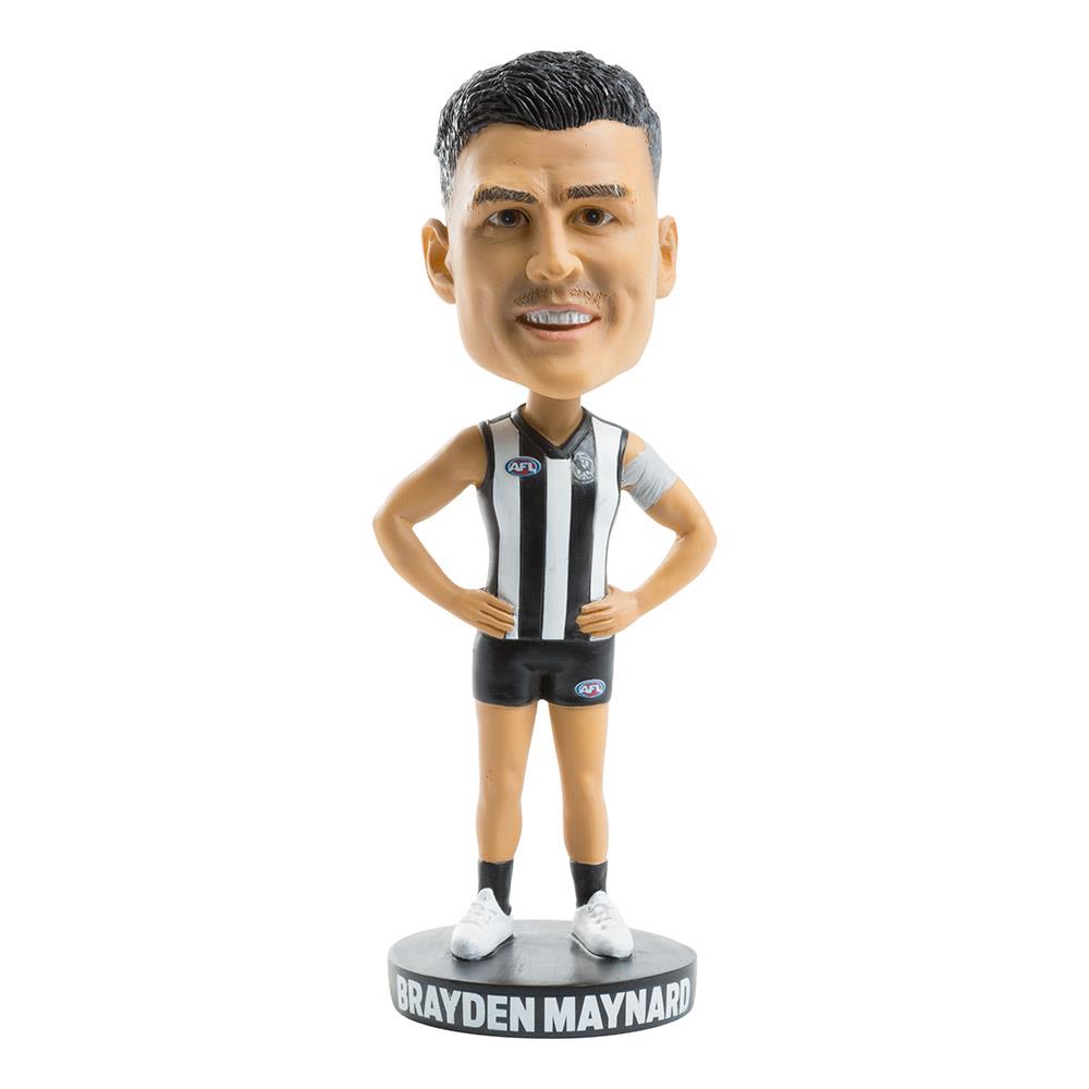 Official AFL Collingwood Magpies Brayden Maynard Bobblehead - Collectible Football Player Figurine for Fans & Home Decor